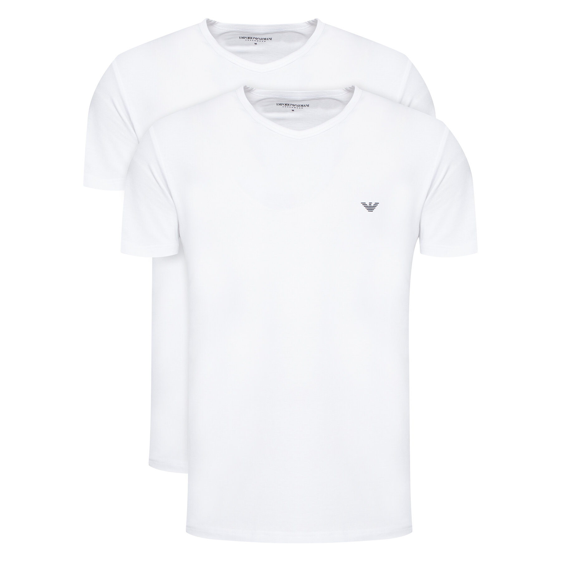 Emporio Armani Underwear Komplet t-shirt majic﻿ EM000392 AF14132 M0082 Bela Regular Fit