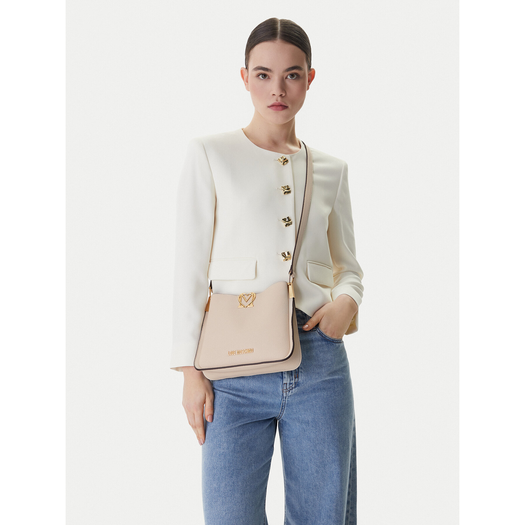 Τσάντα LOVE MOSCHINO JC4127PP1OLM0110 Εκρού