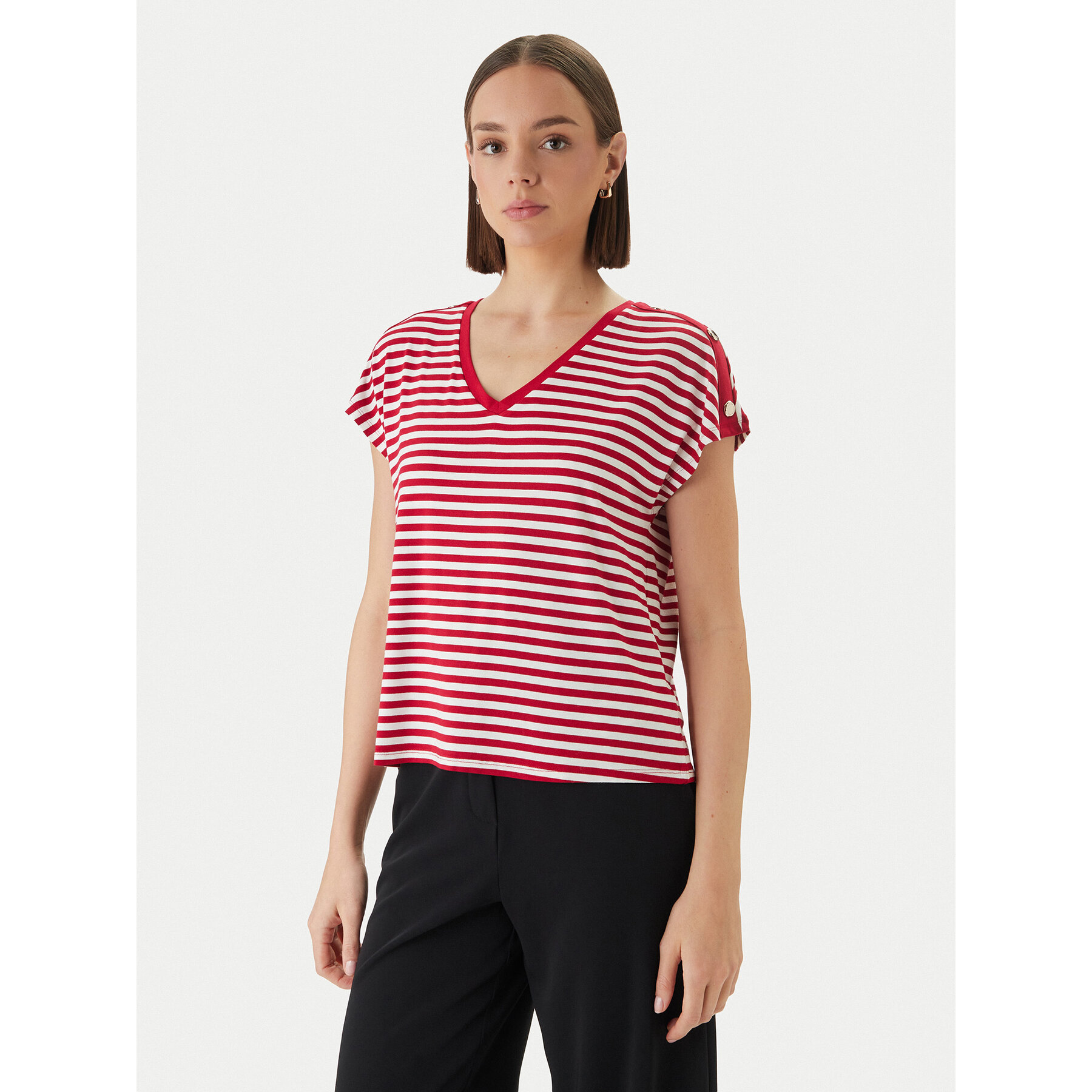 Morgan T-Shirt 261-DIVA Rot Regular Fit
