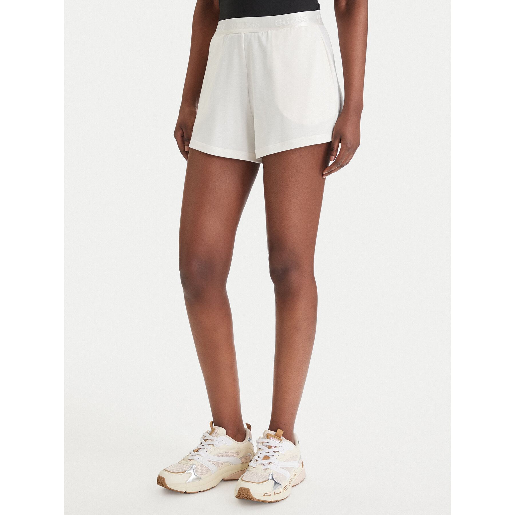 Guess Sportshorts O6GD02 KCQP2 Weiß Relaxed Fit