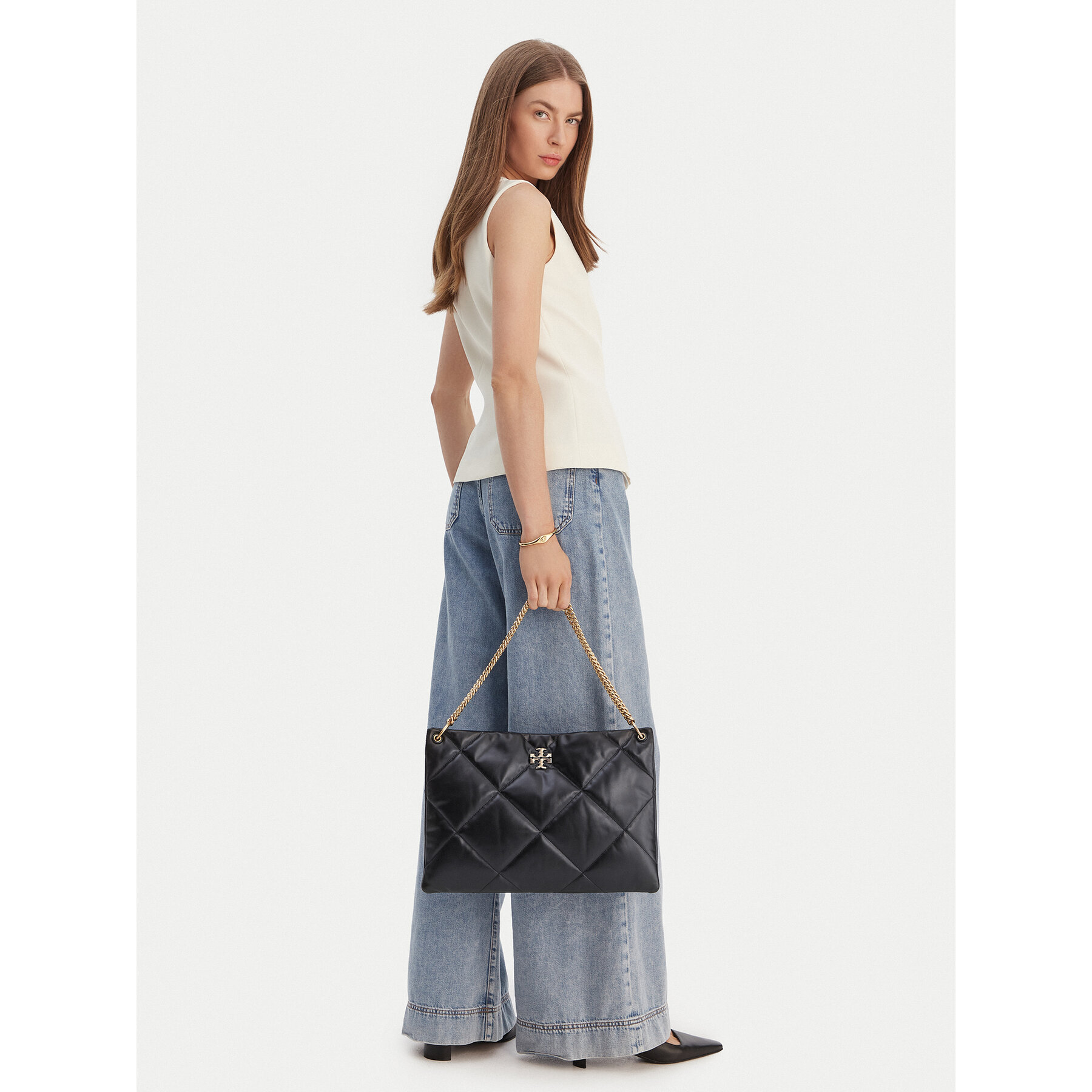Τσάντα Tory Burch Kira 155235 Μαύρο