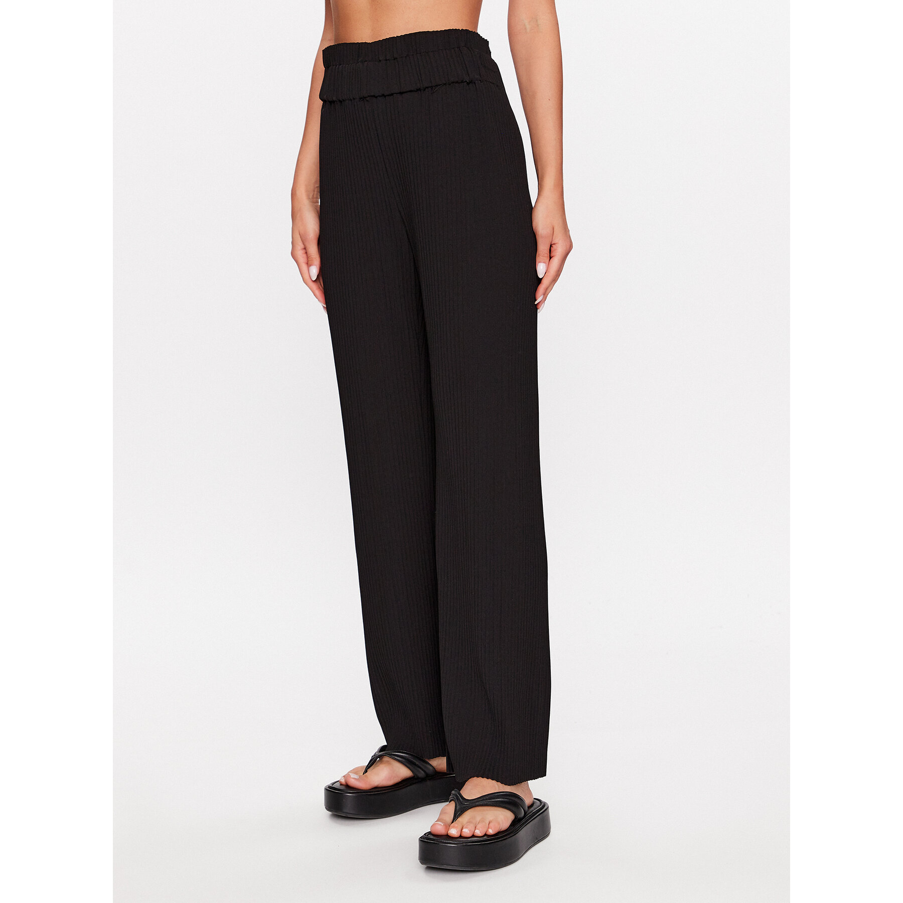 YAS Stoffhose 26028051 Schwarz Regular Fit