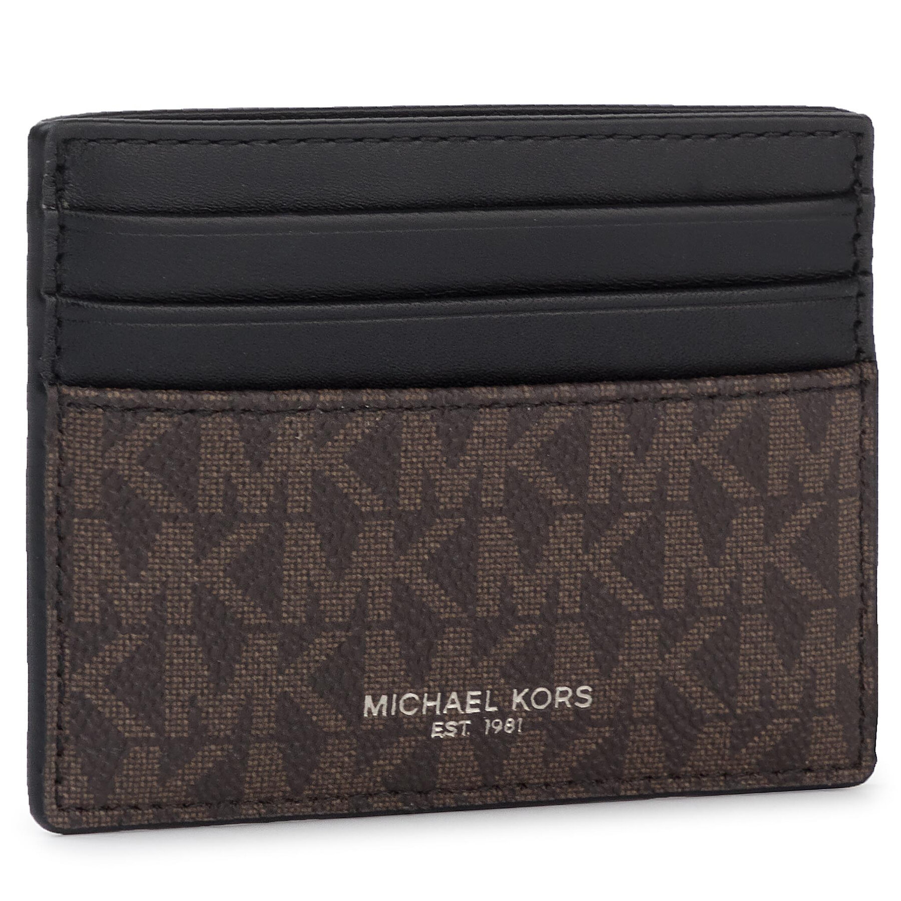 Etui pentru carduri MICHAEL Michael Kors Greyson 39F9LGYD2B Negru