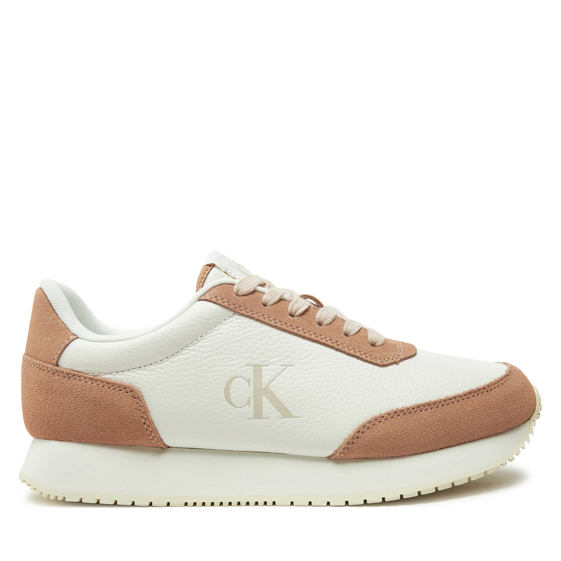Calvin Klein Jeans Αθλητικά Calvin Klein Jeans Runner Laceup Low Mix Mg YW0YW01798 Λευκό