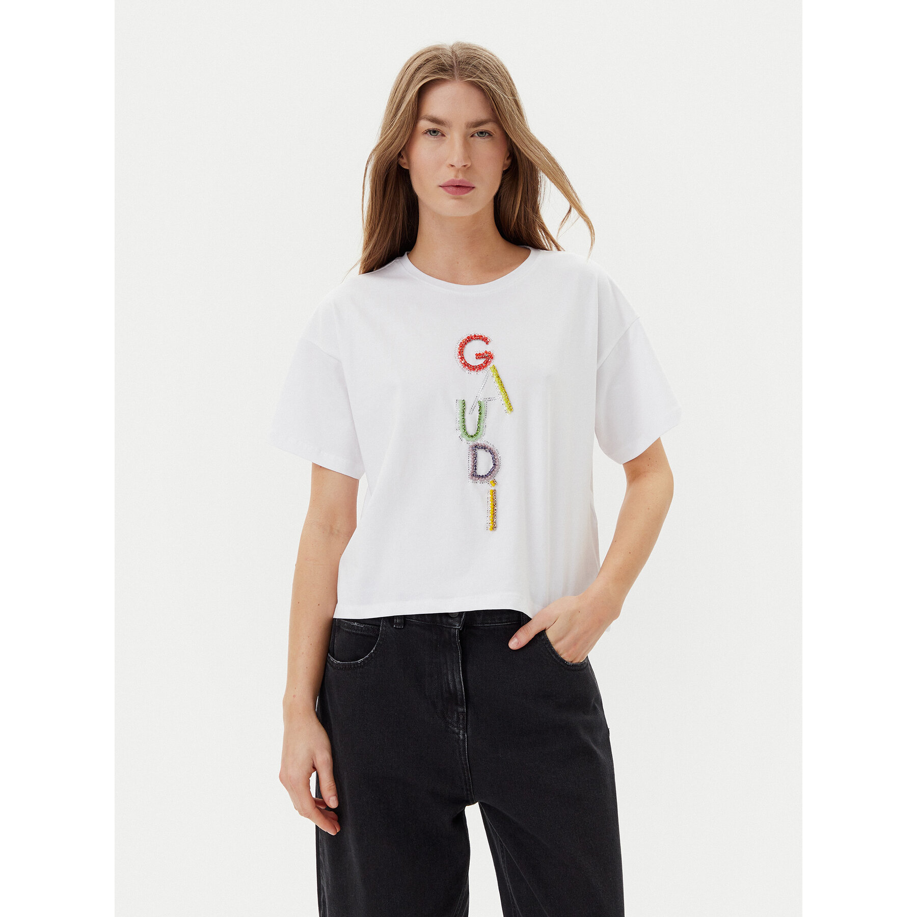 Gaudi Póló 511BD64027 Fehér Regular Fit
