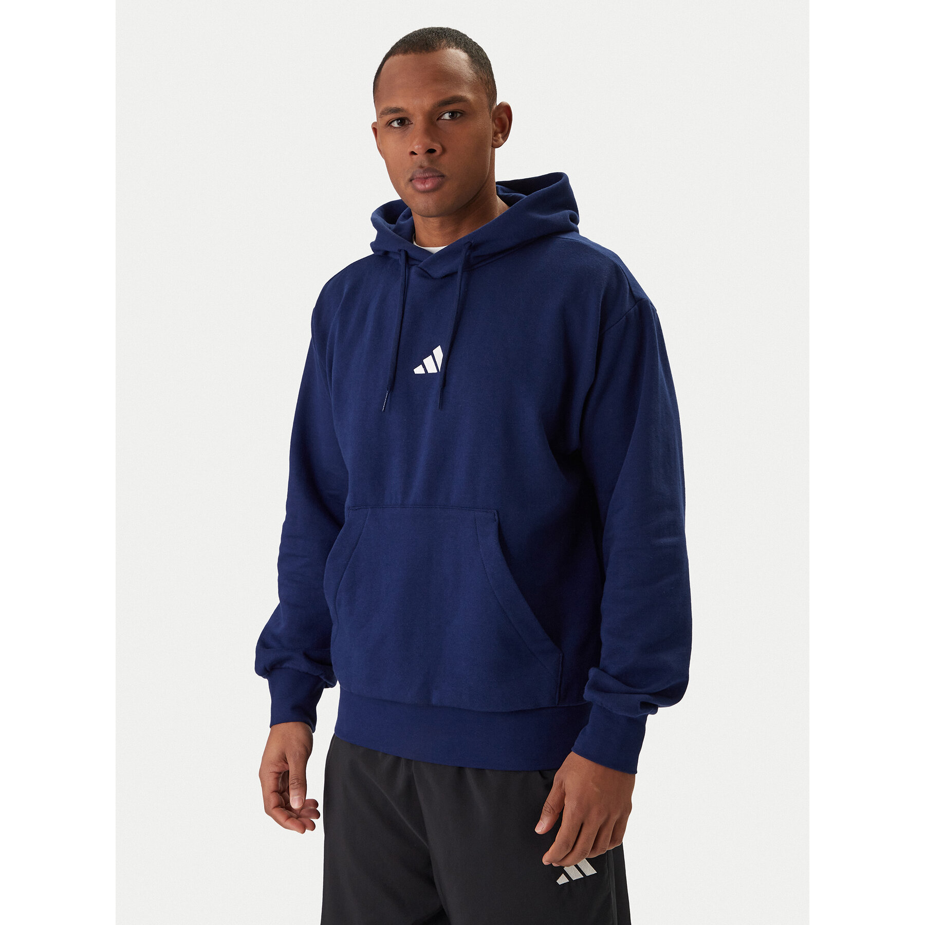 adidas Sweatshirt Essentials Feel Cozy JE3810 Dunkelblau Regular Fit