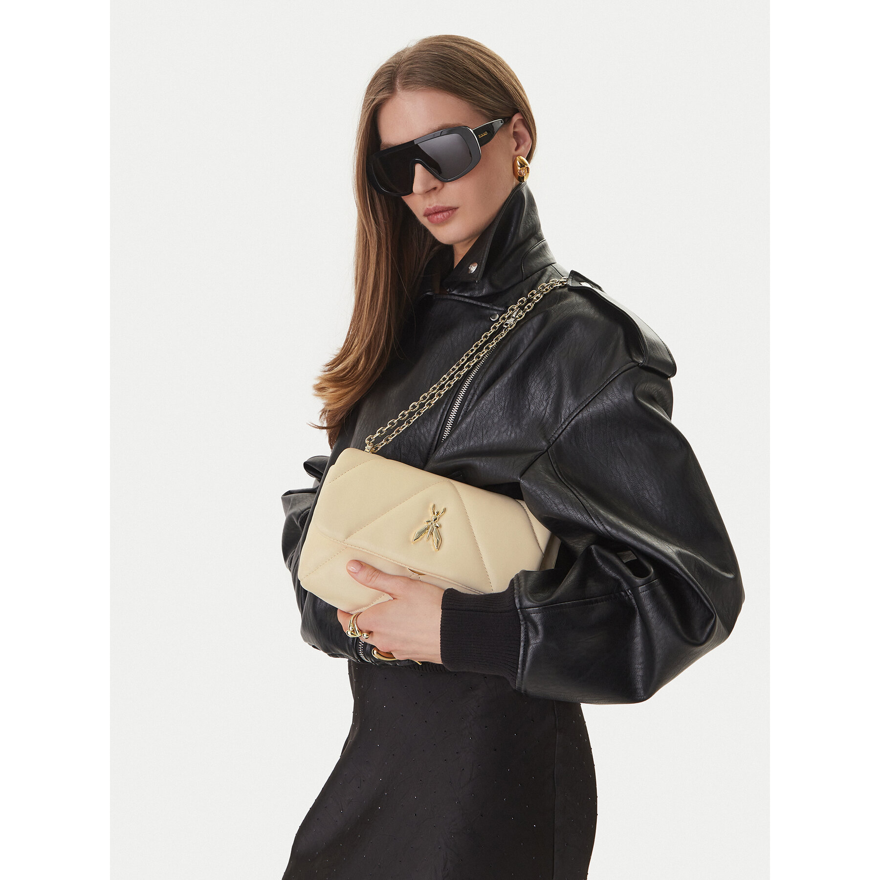 Torbica Patrizia Pepe CB0084/L006-W405 Écru