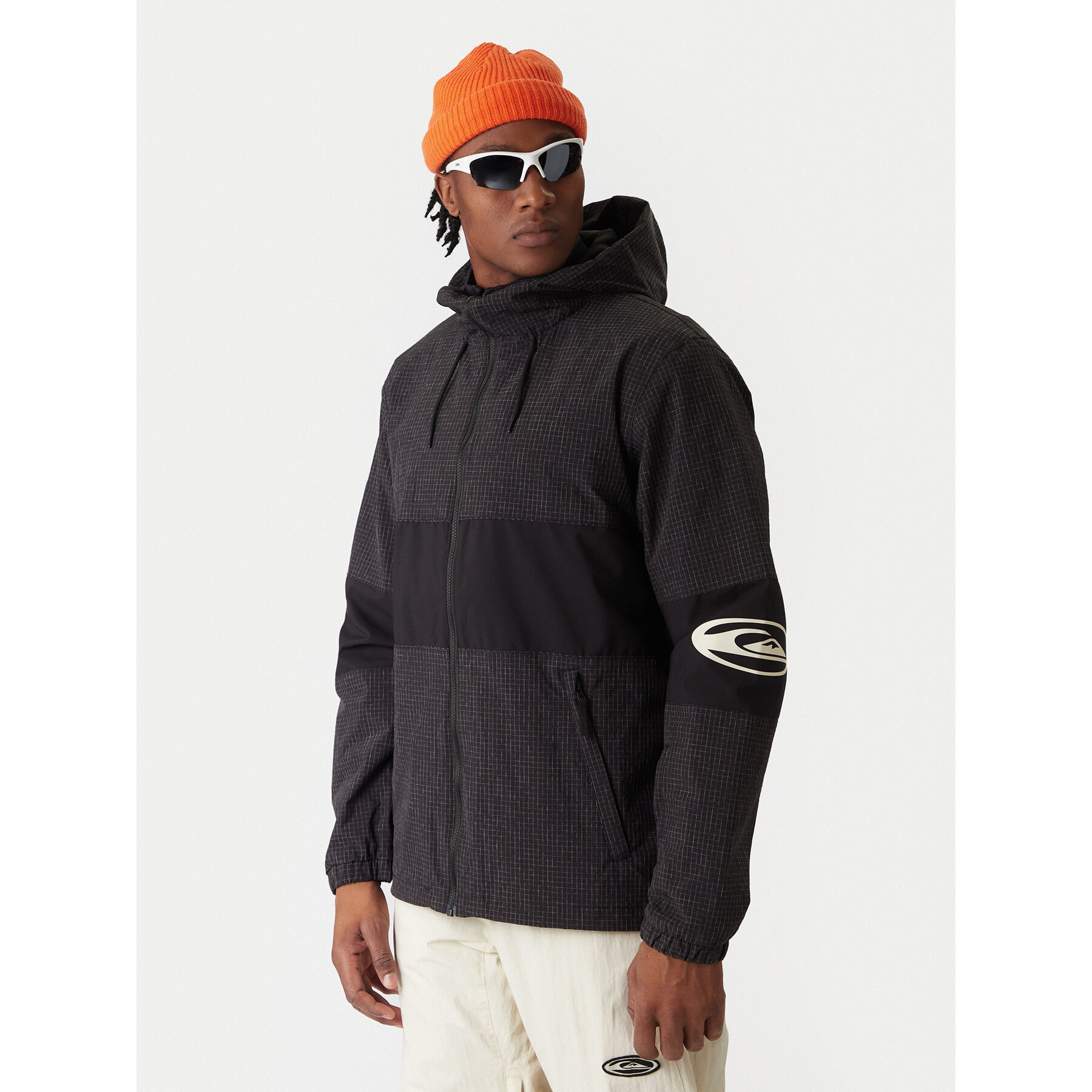 Quiksilver Snowboardjacke Hight In The Hood JK EQYTJ03517 Schwarz Relaxed Fit