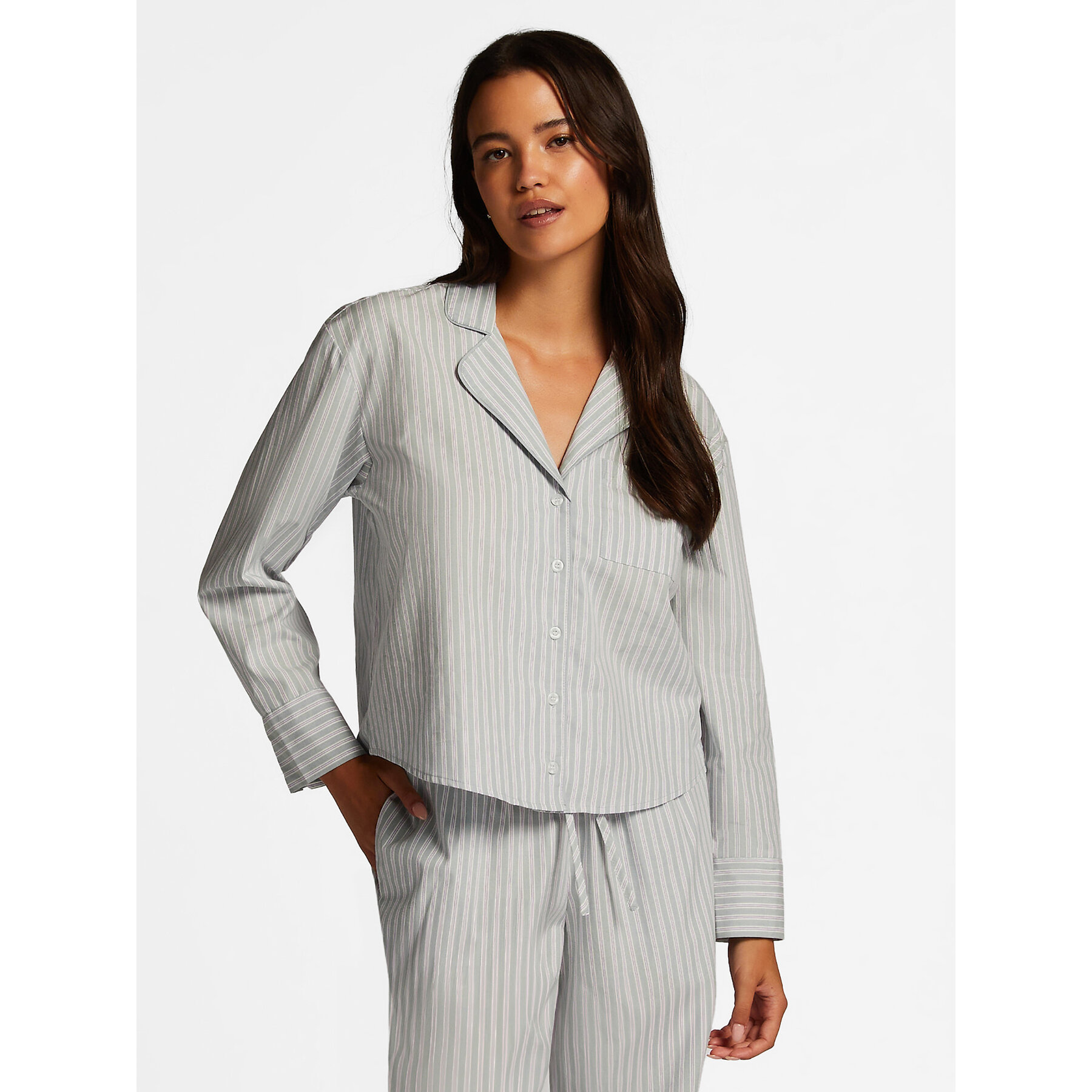 Hunkemöller Hunkemöller Μπλούζα πιτζάμας 205132 Γκρι Regular Fit