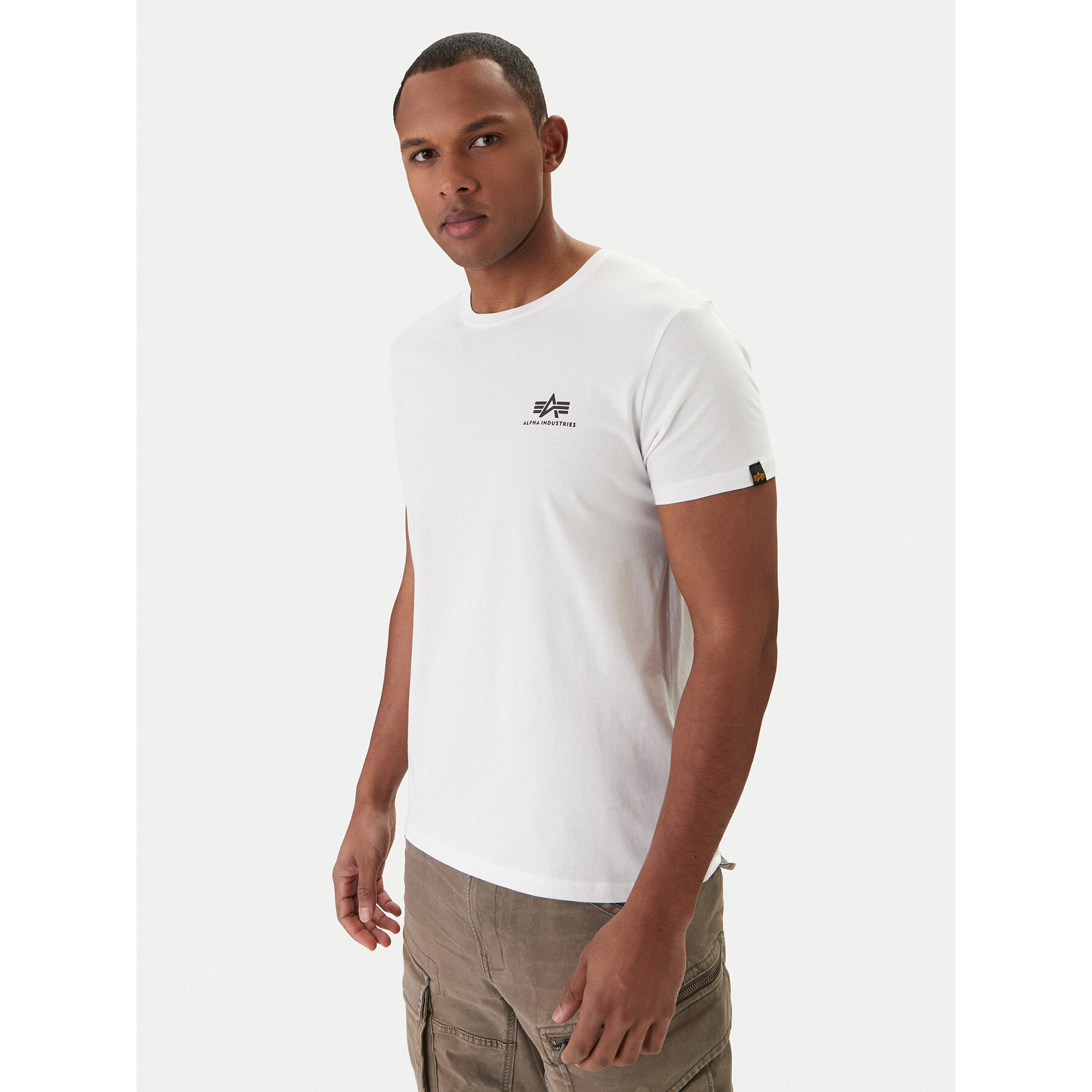 Alpha Industries Póló Basic 188505 Fehér Regular Fit