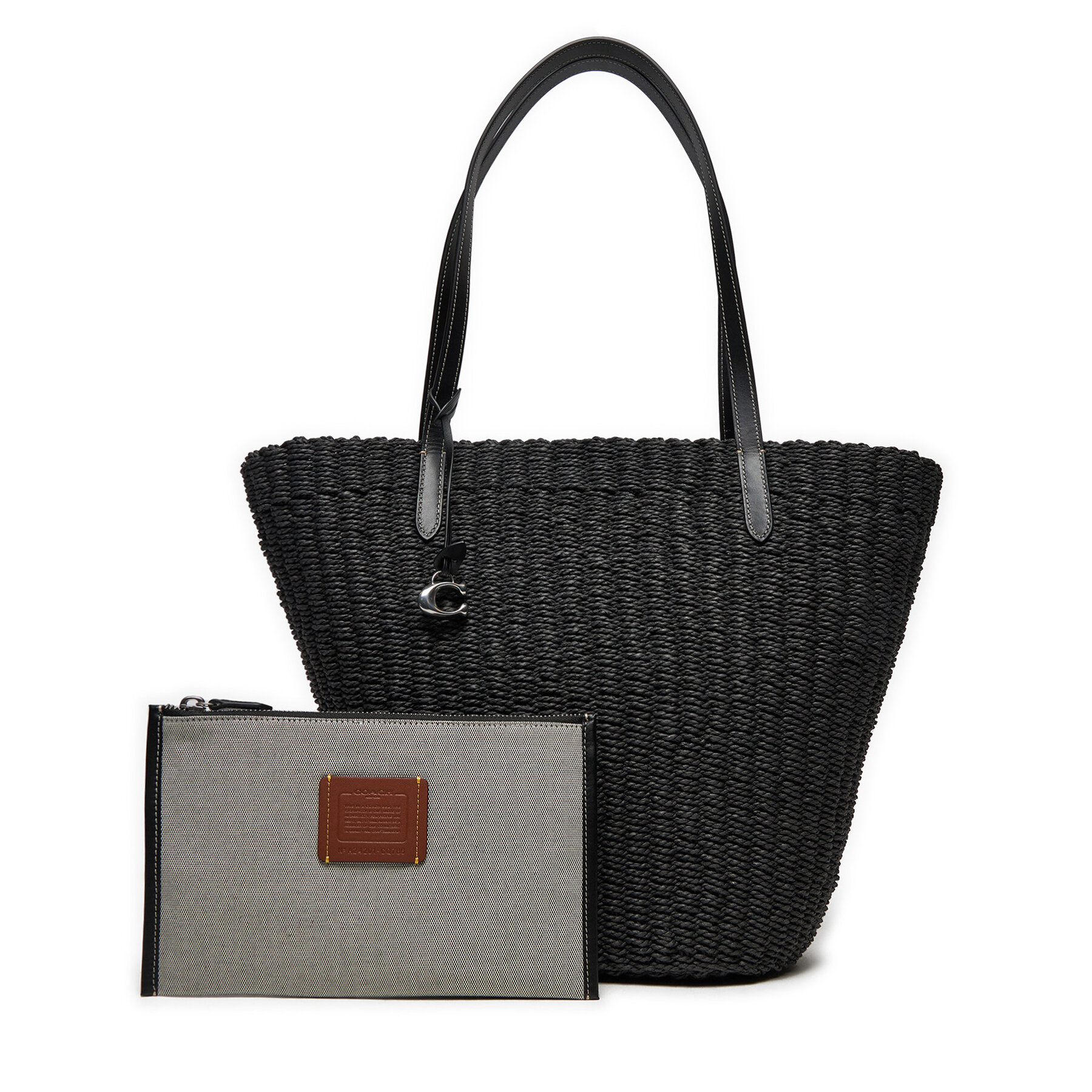 Sac à main Coach Straw CQ786 LHBLK Noir