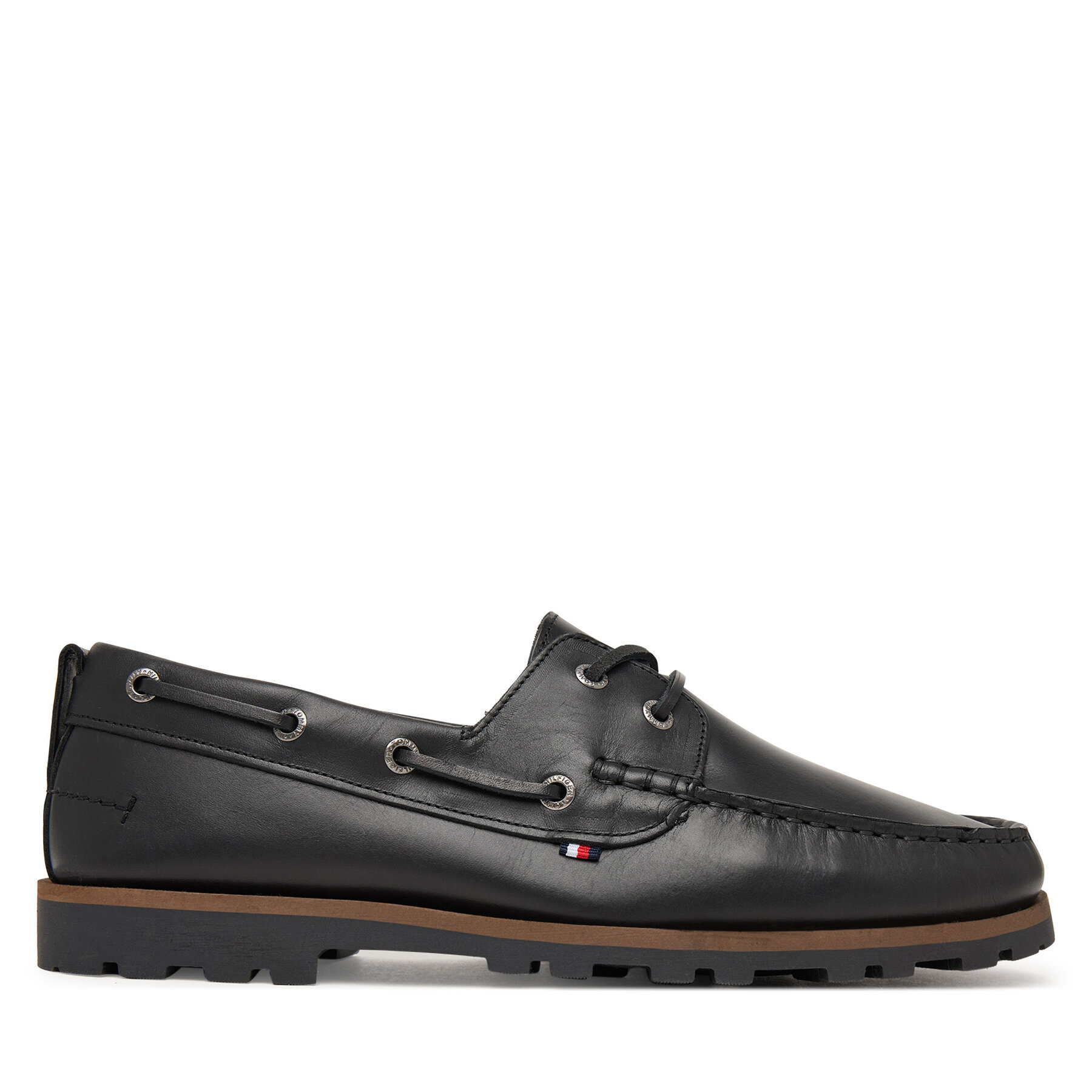 Mokasini Tommy Hilfiger Light Lth FM0FM05746 Črna
