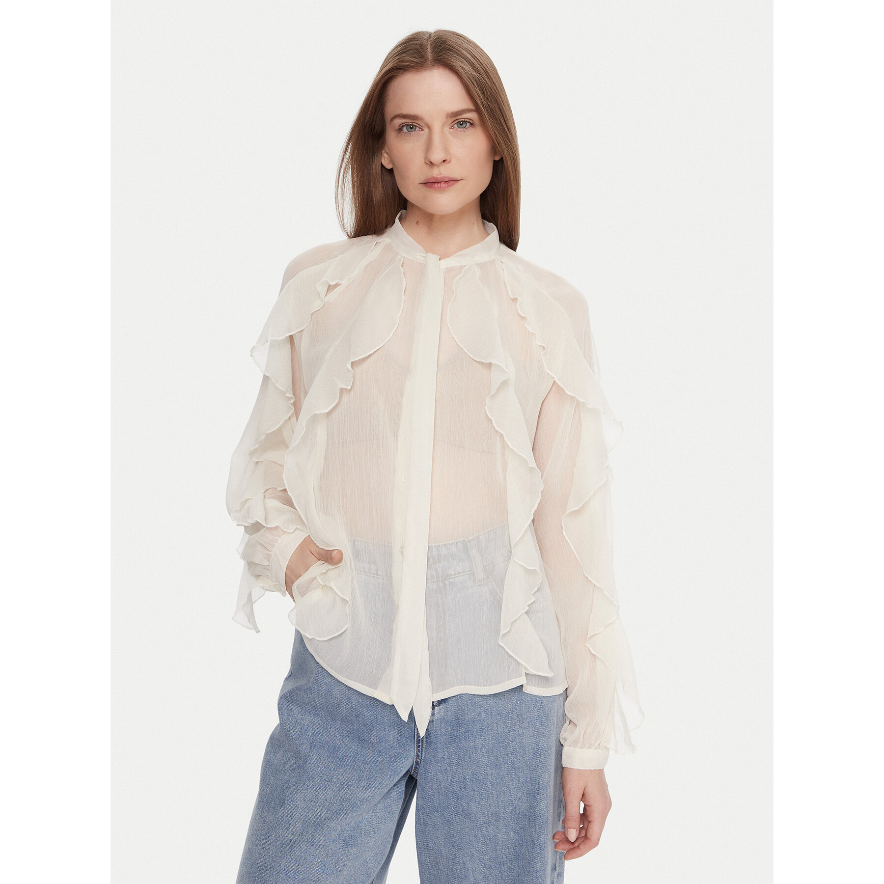 ONLY Hemd Taryn 15360696 Beige Regular Fit