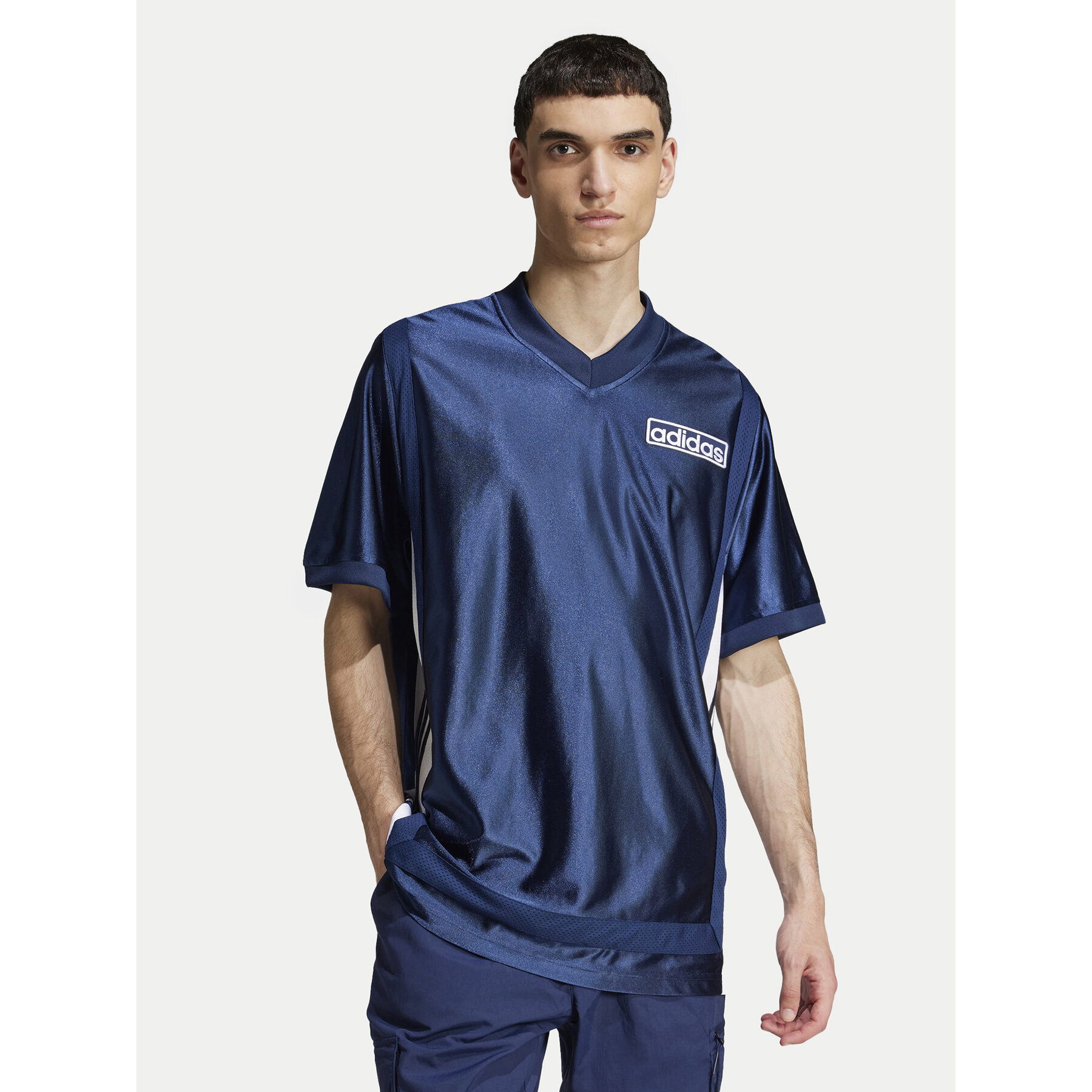 adidas Póló Adibreak JD4248 Sötétkék Loose Fit