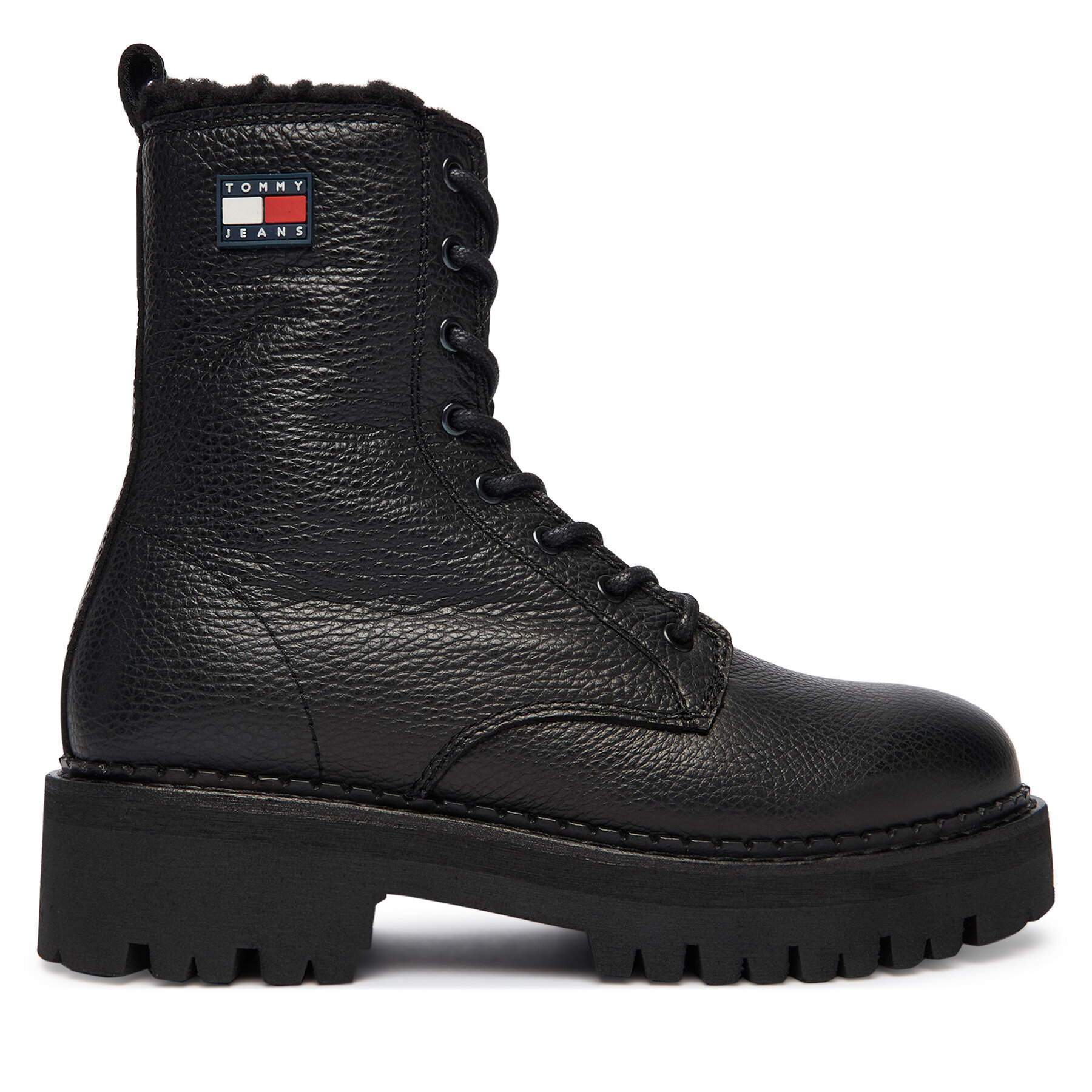 Pohodni čevlji Tommy Jeans Tjw Urban Laceup Boot Wl EN0EN02906 Črna