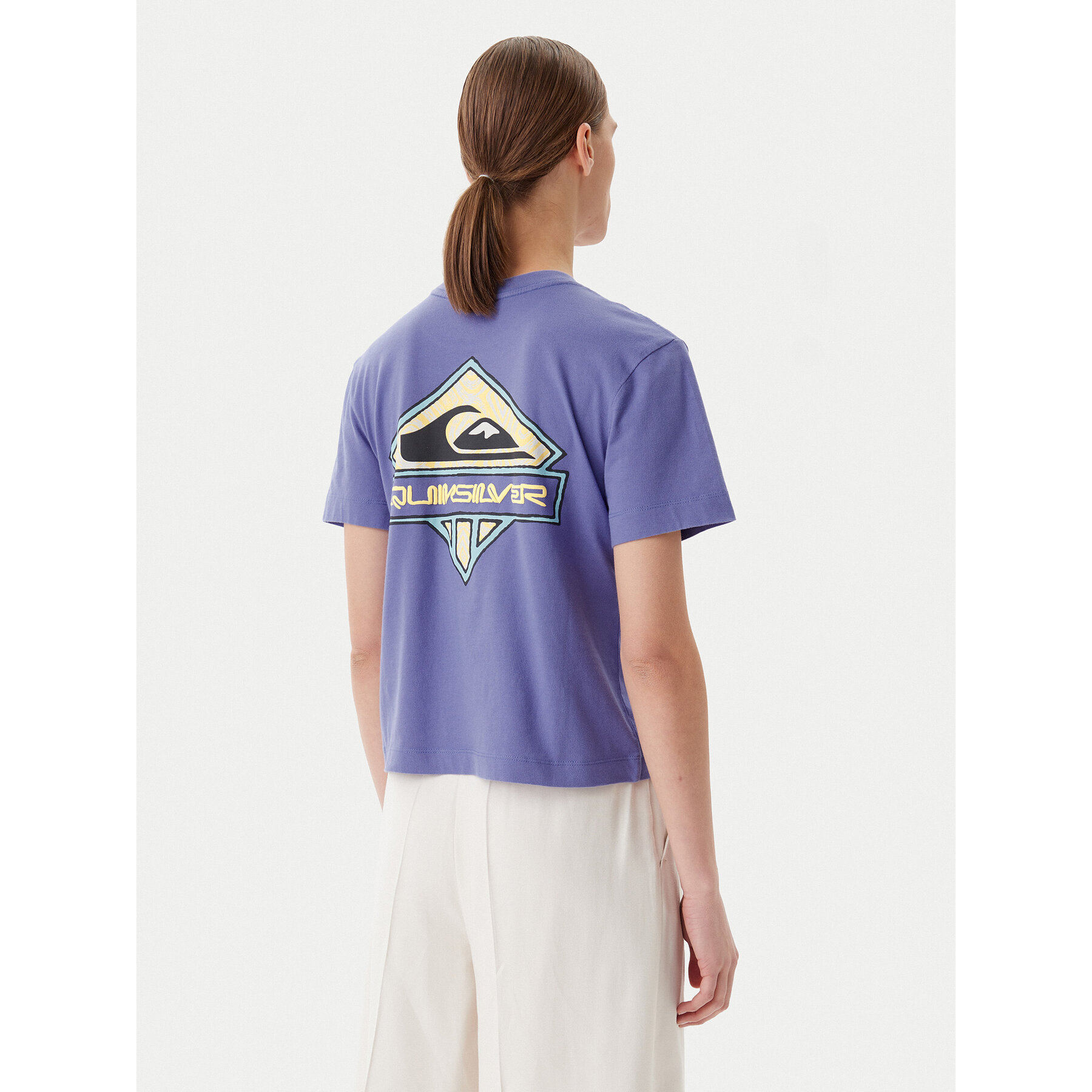 Quiksilver T-Shirt EQWZT03181 Μωβ Relaxed Fit φωτογραφία