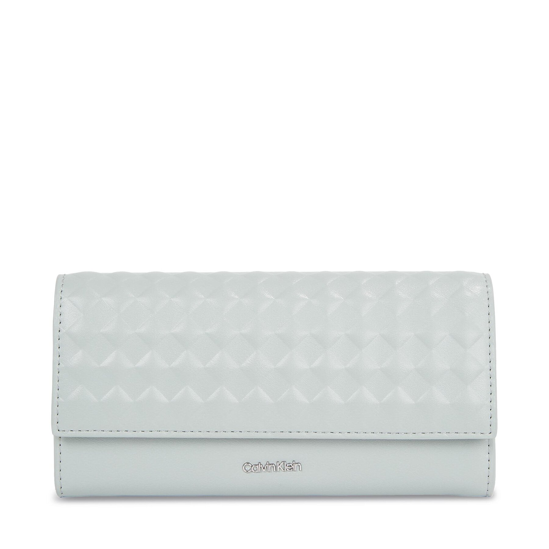 Nagy női pénztárca Calvin Klein Calvin Mini Quilt K60K611895 Szürke