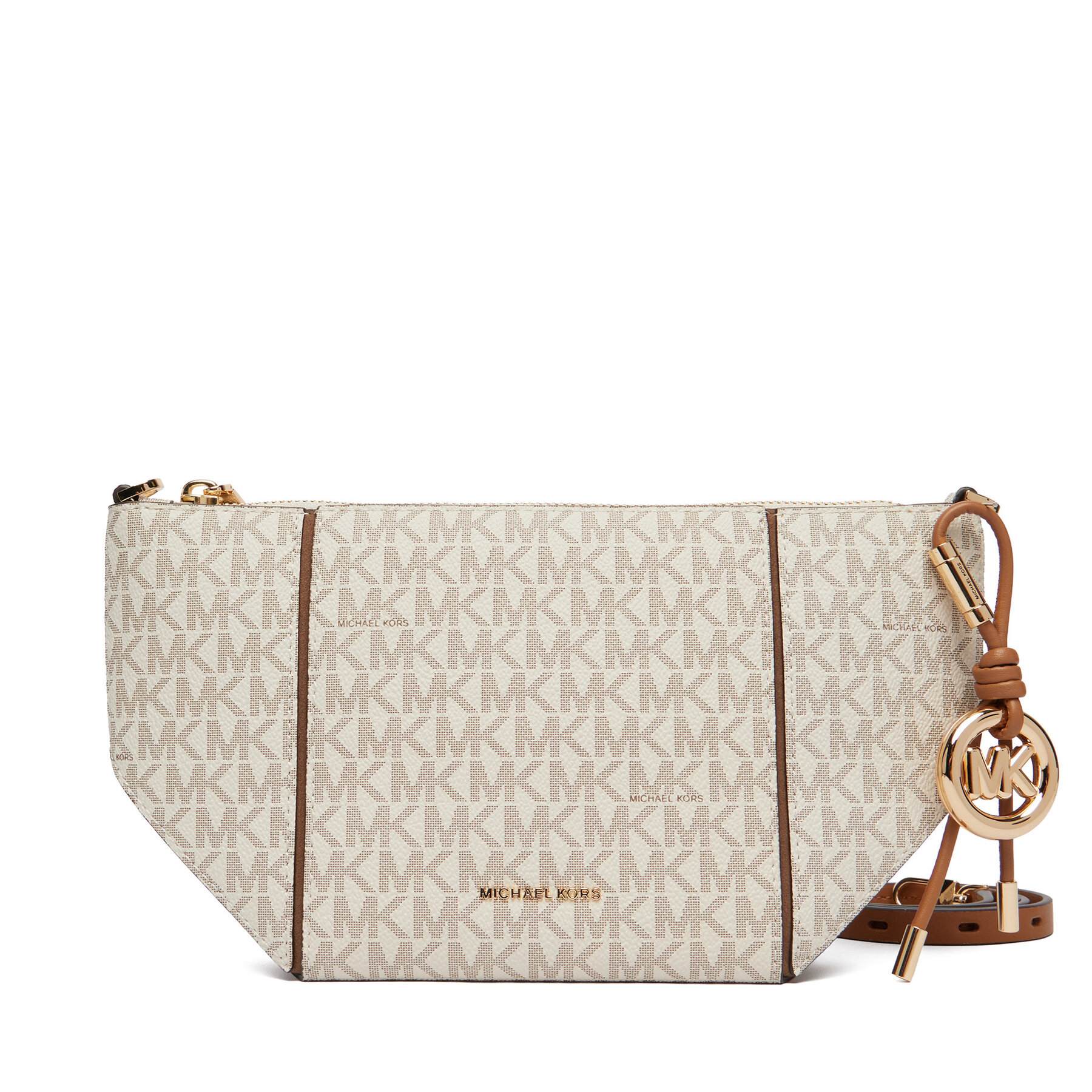 Táska MICHAEL Michael Kors Sm Tz Xbody 32R6G9JC1B Ekru