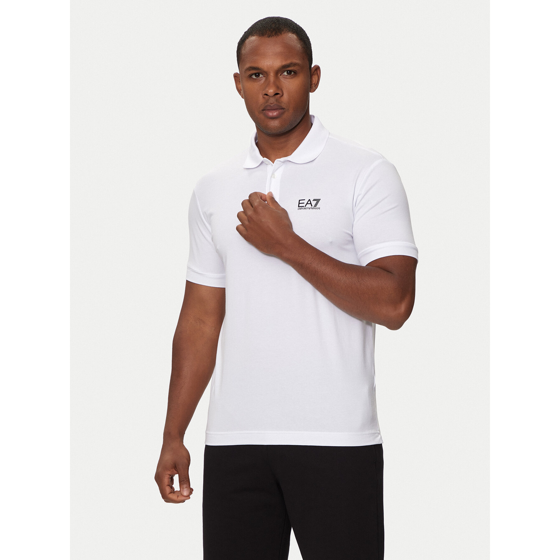 EA7 Emporio Armani Polo 8NPF14 PJVQZ 1100 Bianco Regular Fit