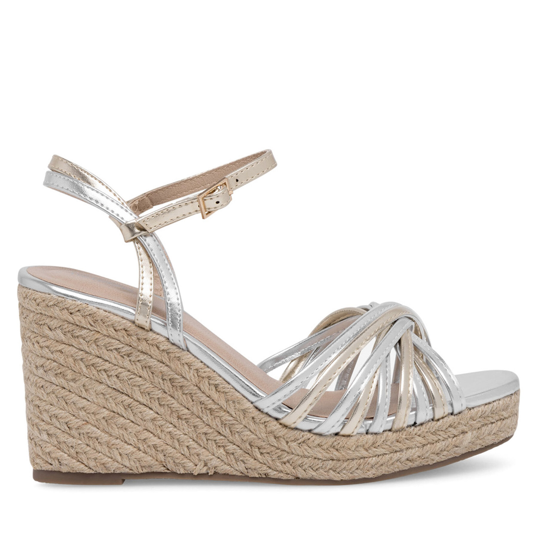 Espadrilky DeeZee WYL2610-01 Strieborná