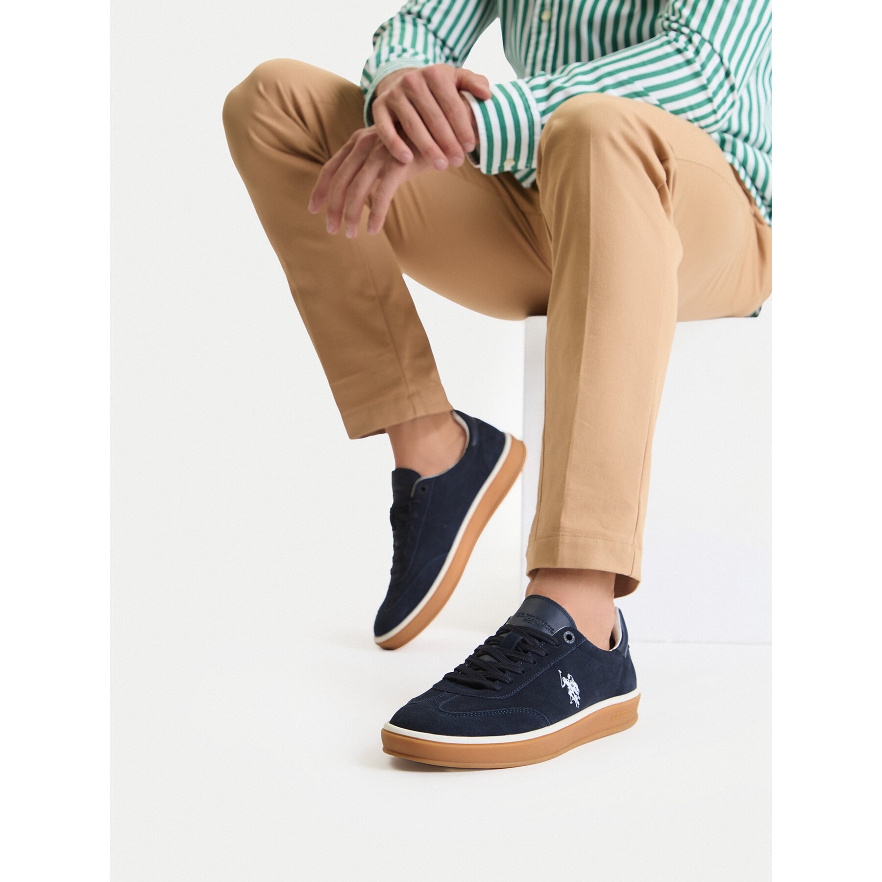 Sneakersy U.S. Polo Assn. EO-EVAN001M/6S1 Tmavomodrá