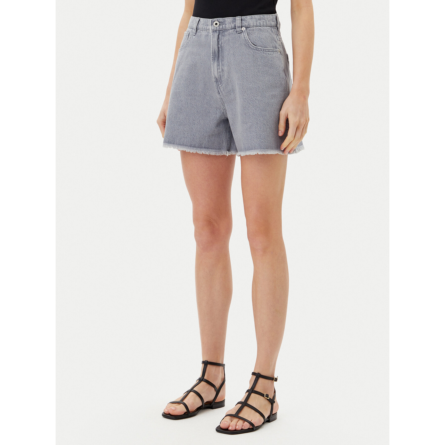 Pepe Jeans Jeansshorts PL801112 Grau Slim Fit