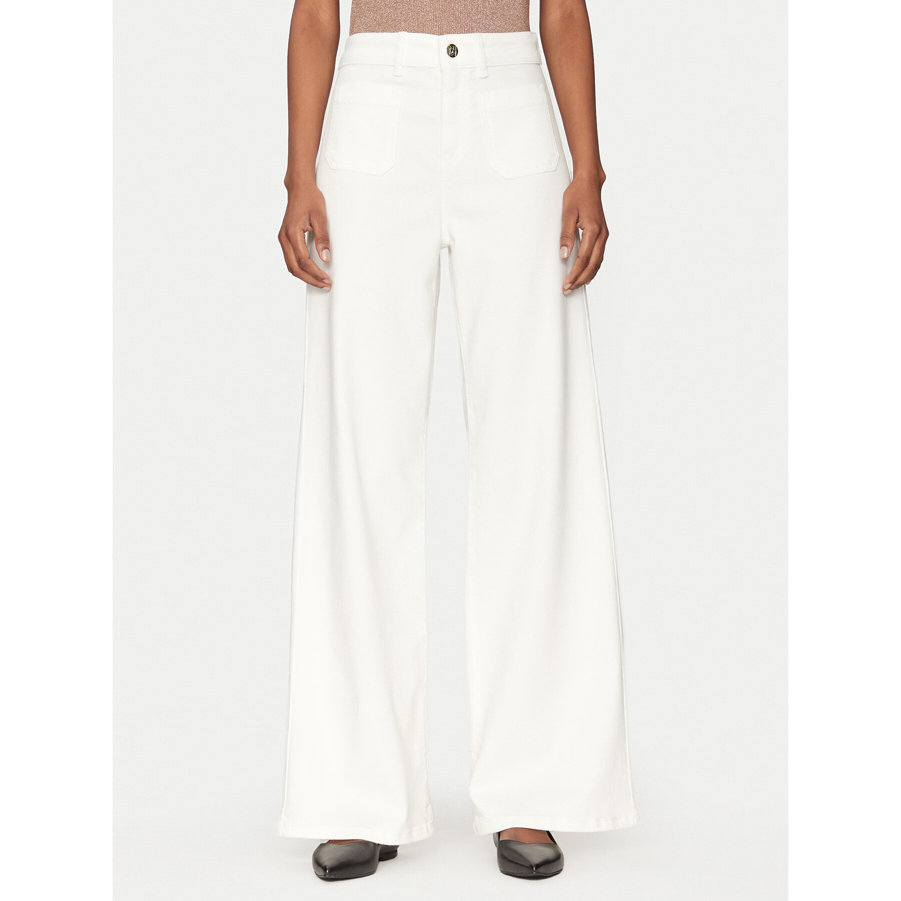 Marella Palazzohose Samovar 2515131201 Écru Regular Fit