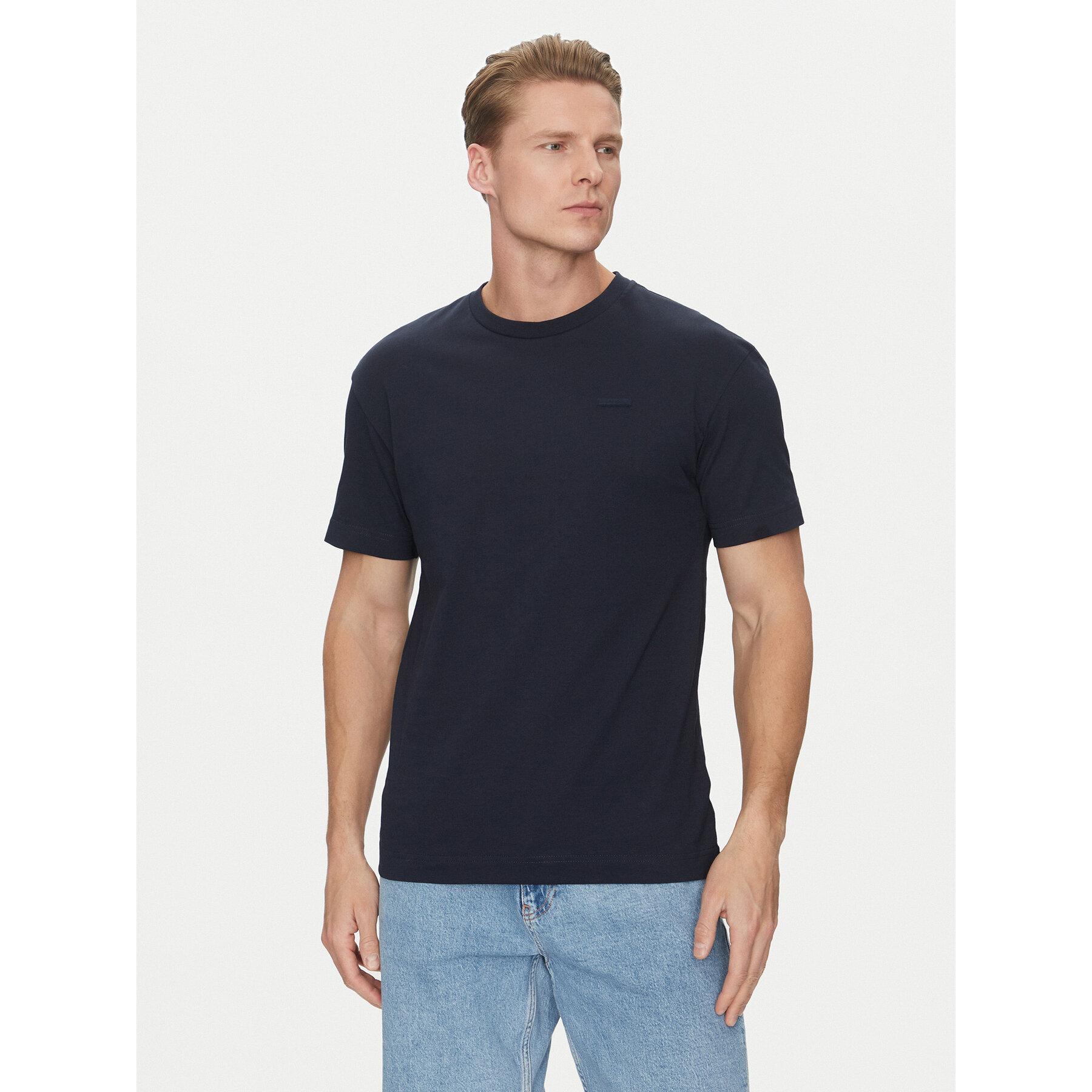 Calvin Klein Póló K10K112749 Sötétkék Comfort Fit