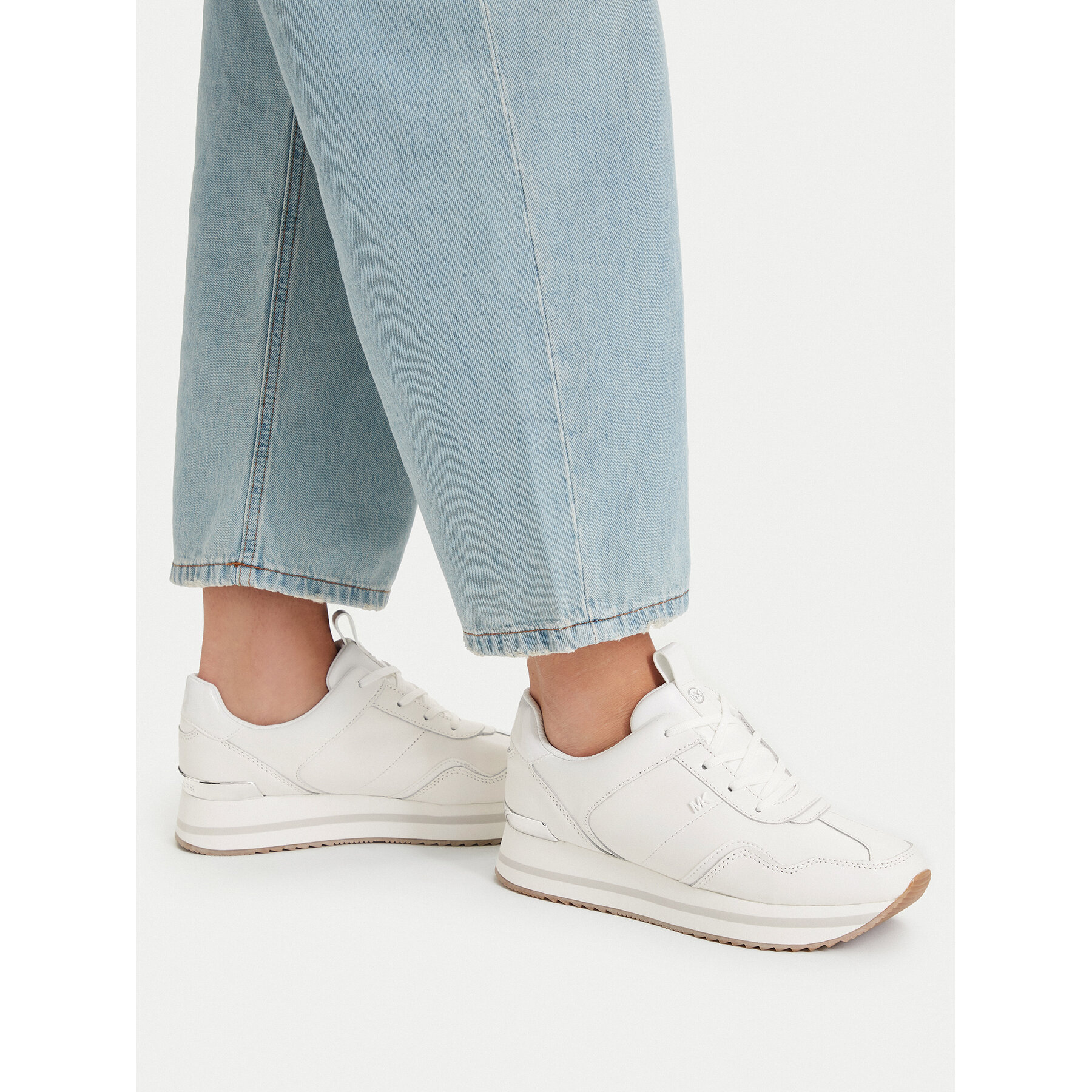 Tenisice MICHAEL Michael Kors Raina Trainer 43T5RNFS2L Bijela