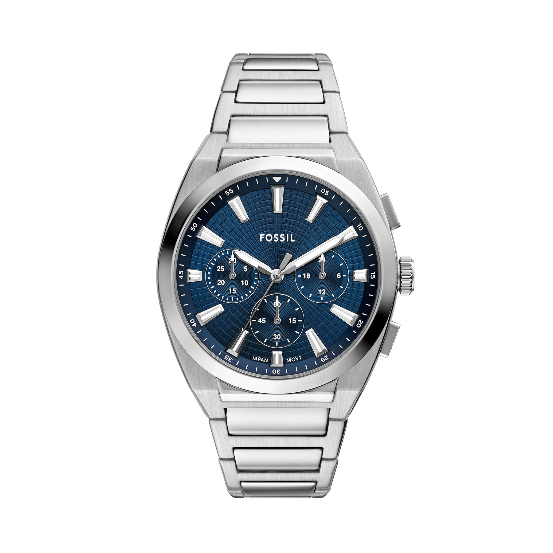 Часовник Fossil Everett Chronograph FS6104 Сребрист