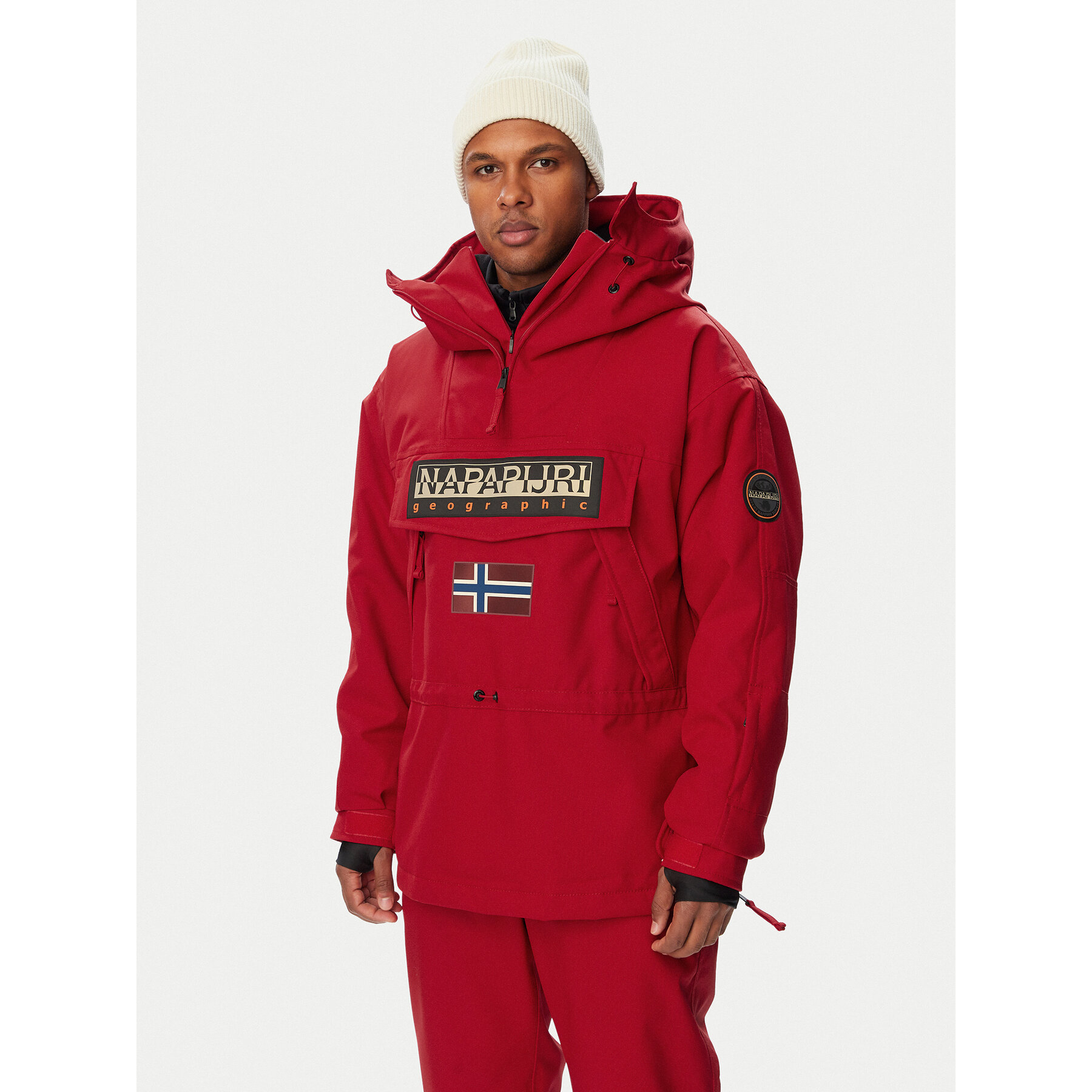 Napapijri Skijacke Skidoo Next NP0A8B3G Dunkelrot Loose Fit