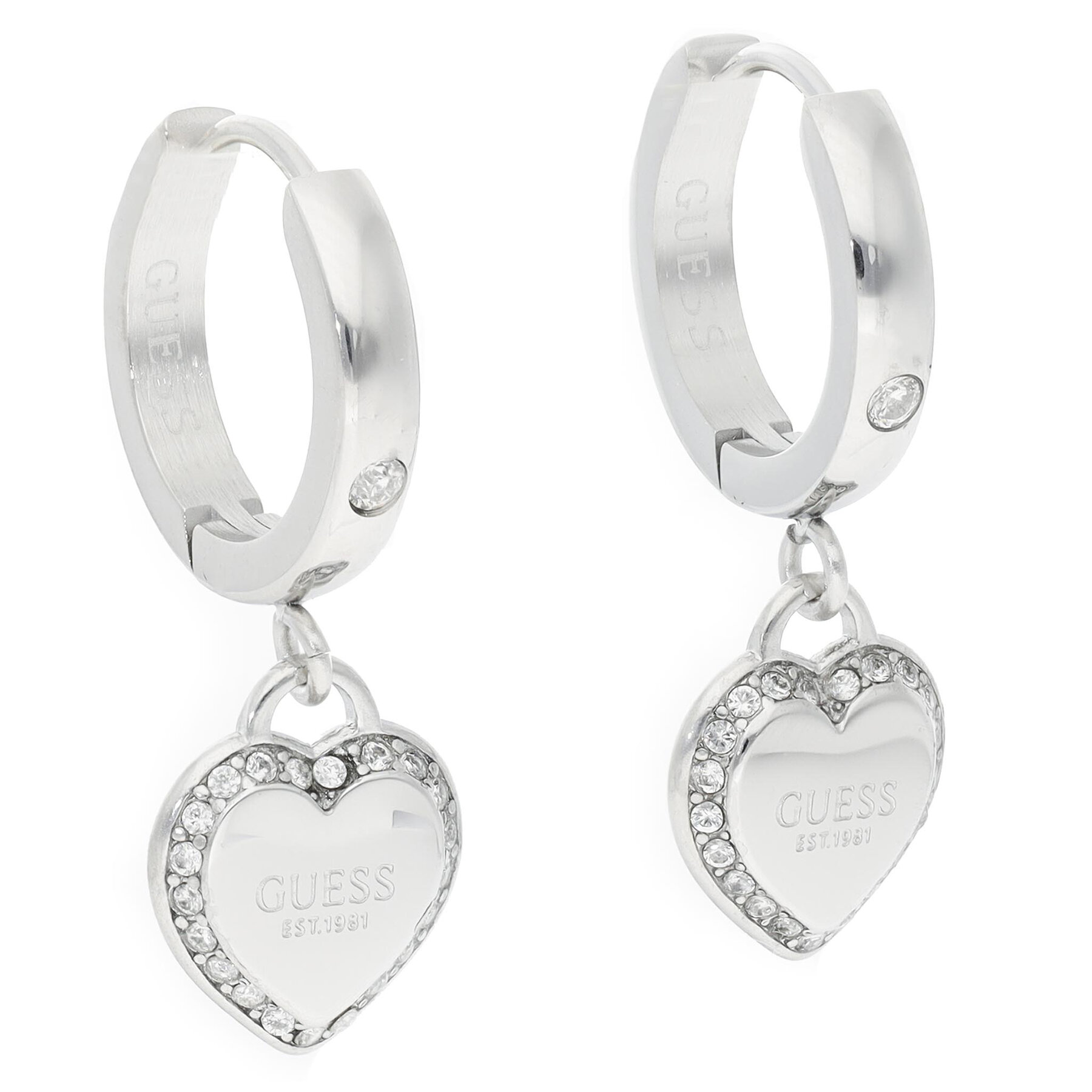 Náušnica Guess JUBE01 426JW Strieborná