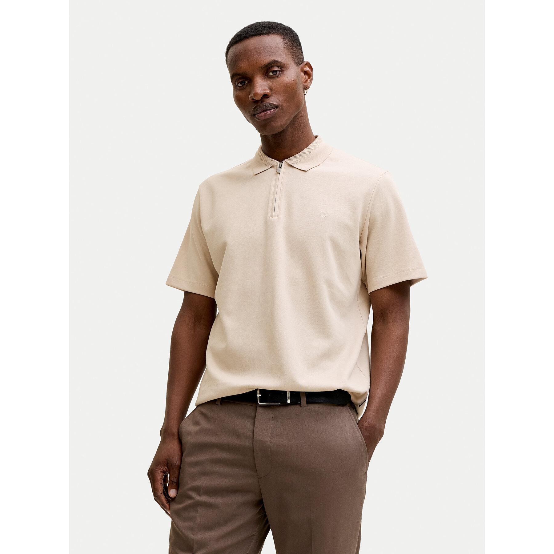 Jack & Jones Pólóing Rblaethan 12292992 Bézs Regular Fit