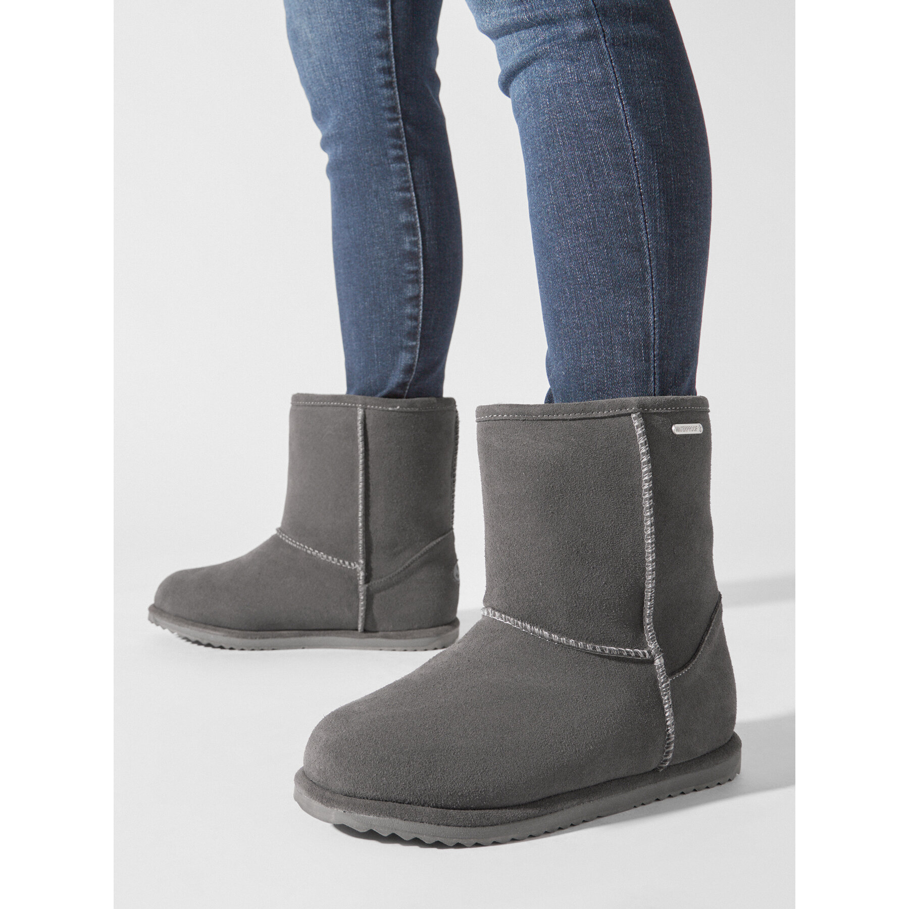 Čizme za snijeg EMU Australia Brumby Lo Teens T10773 Siva