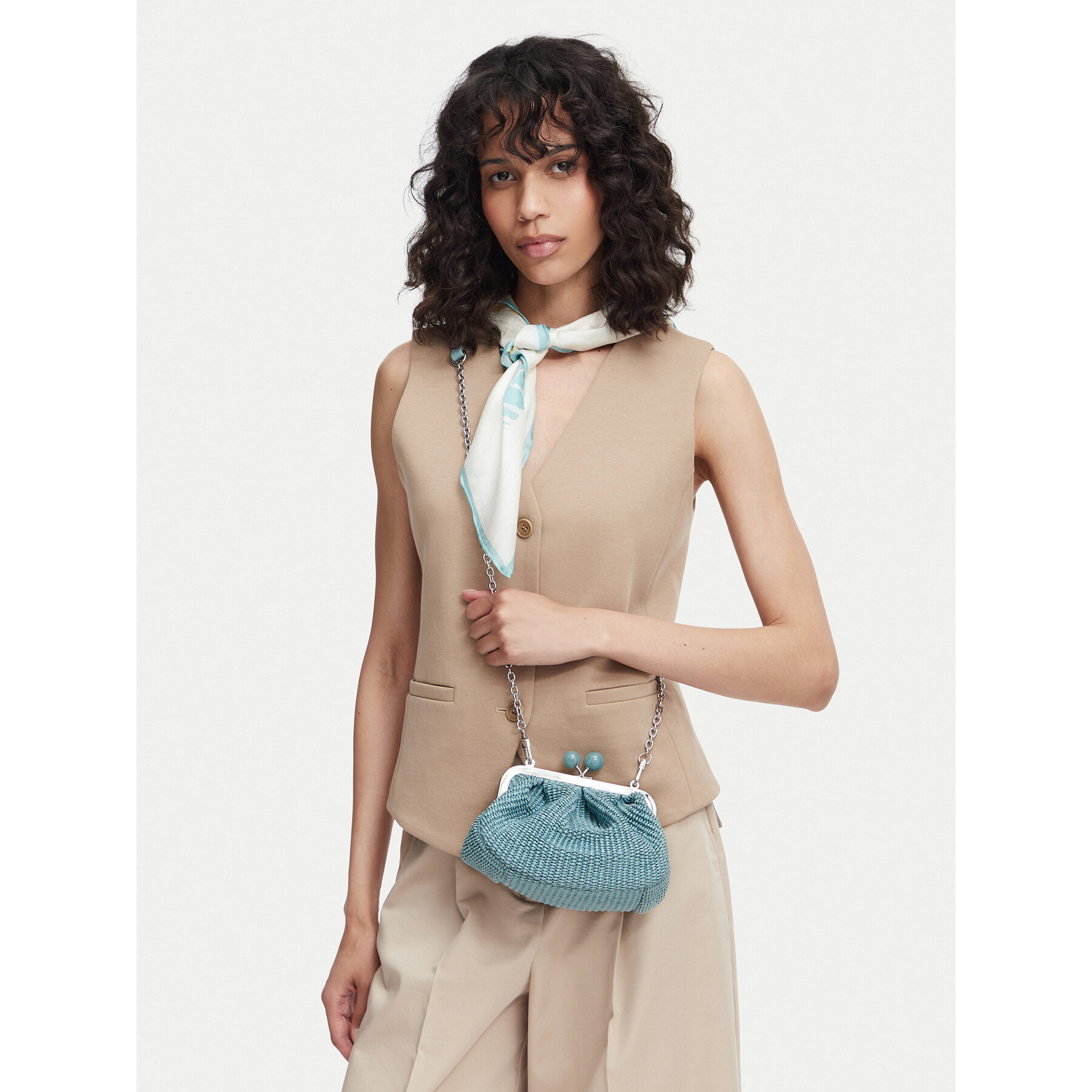Дамска чанта Weekend Max Mara Pasticcino 2615511115650 Зелен