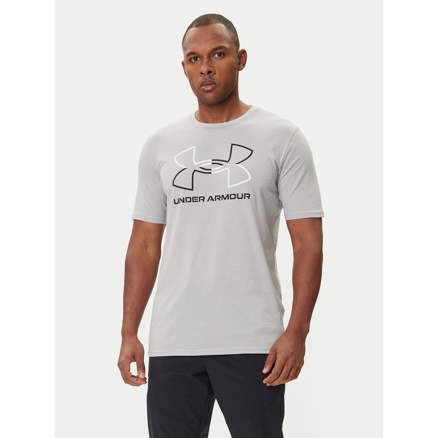 Under Armour T-Shirt Ua Gl Foundation Update Ss 1382915-011 Γκρι Loose Fit