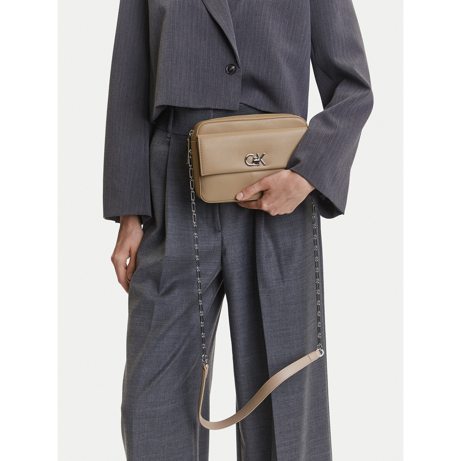 Borsetta Calvin Klein Ck Pocket Camera Bag K60K613089 Marrone
