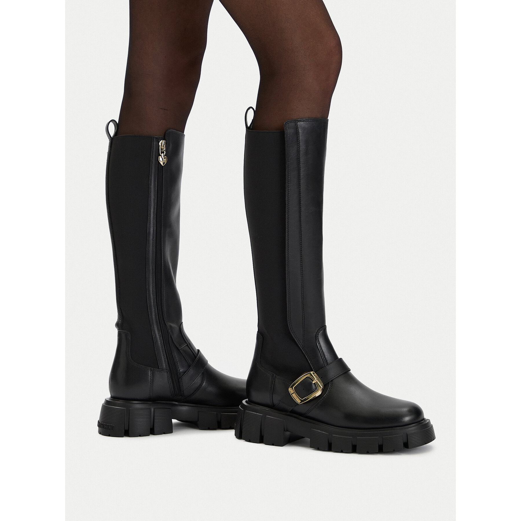 Ботуши LOVE MOSCHINO JA26015G1NIA000041 Черен
