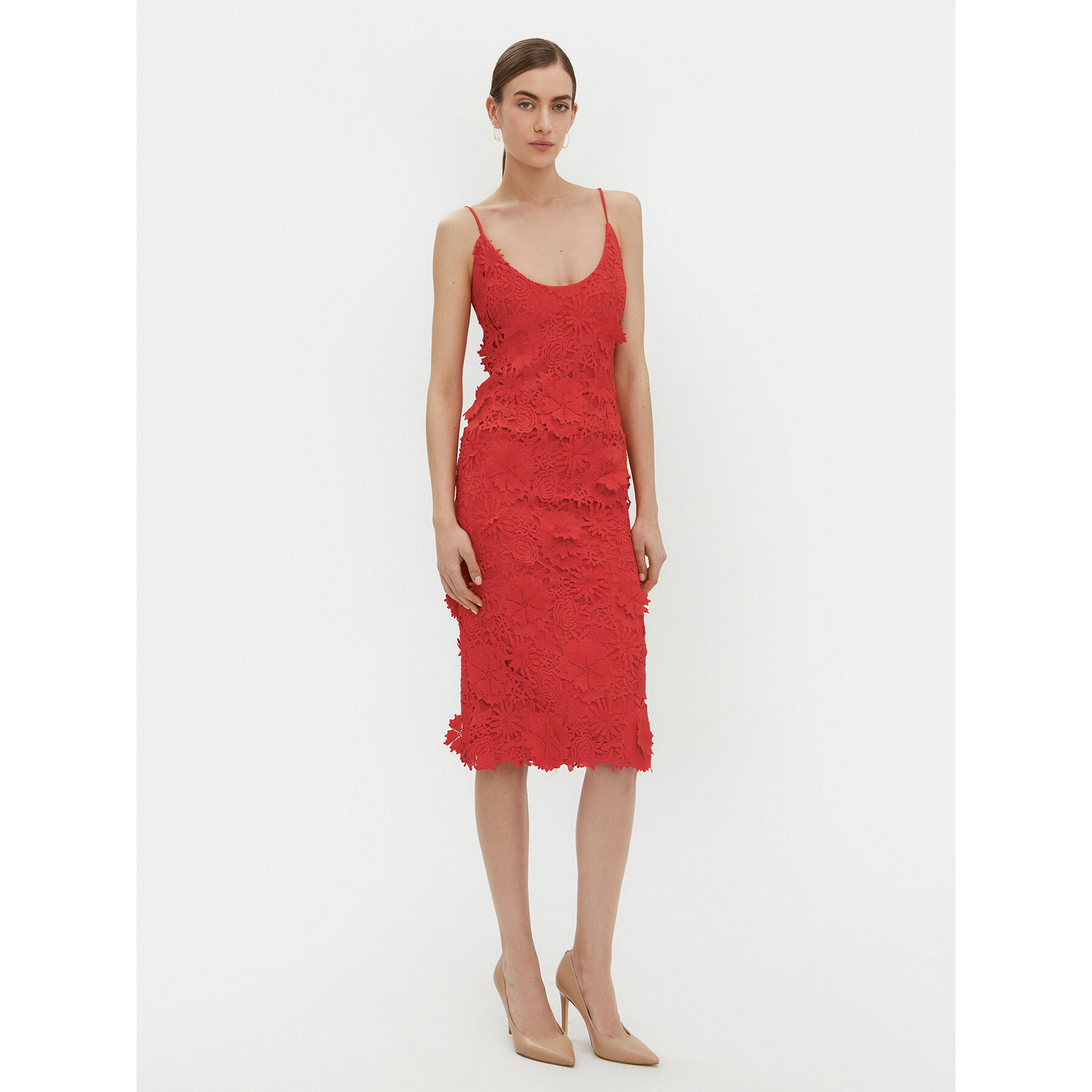 Bardot Coctailkleid 59747DB Rot Regular Fit
