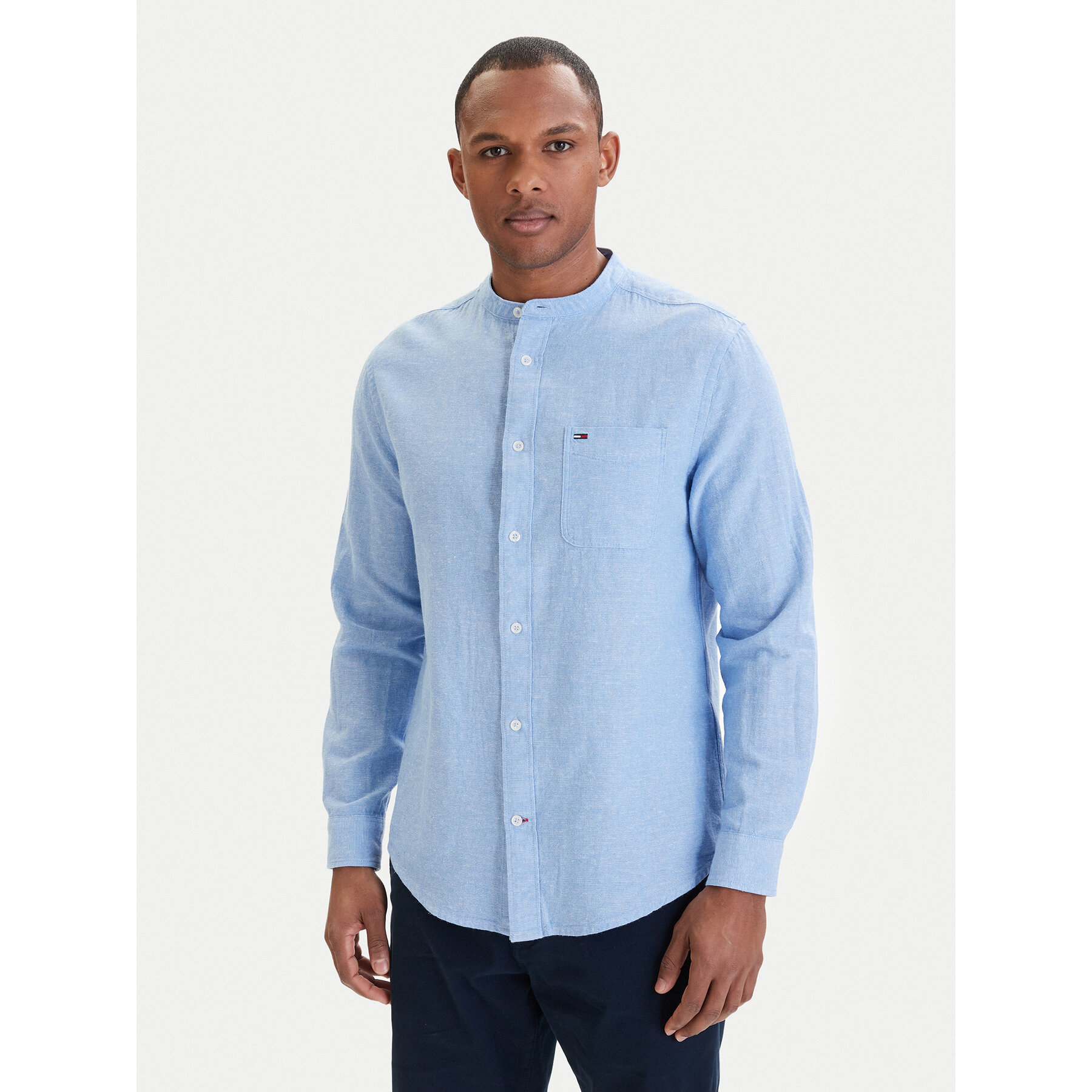 Tommy Jeans Hemd DM0DM22756 Himmelblau Regular Fit