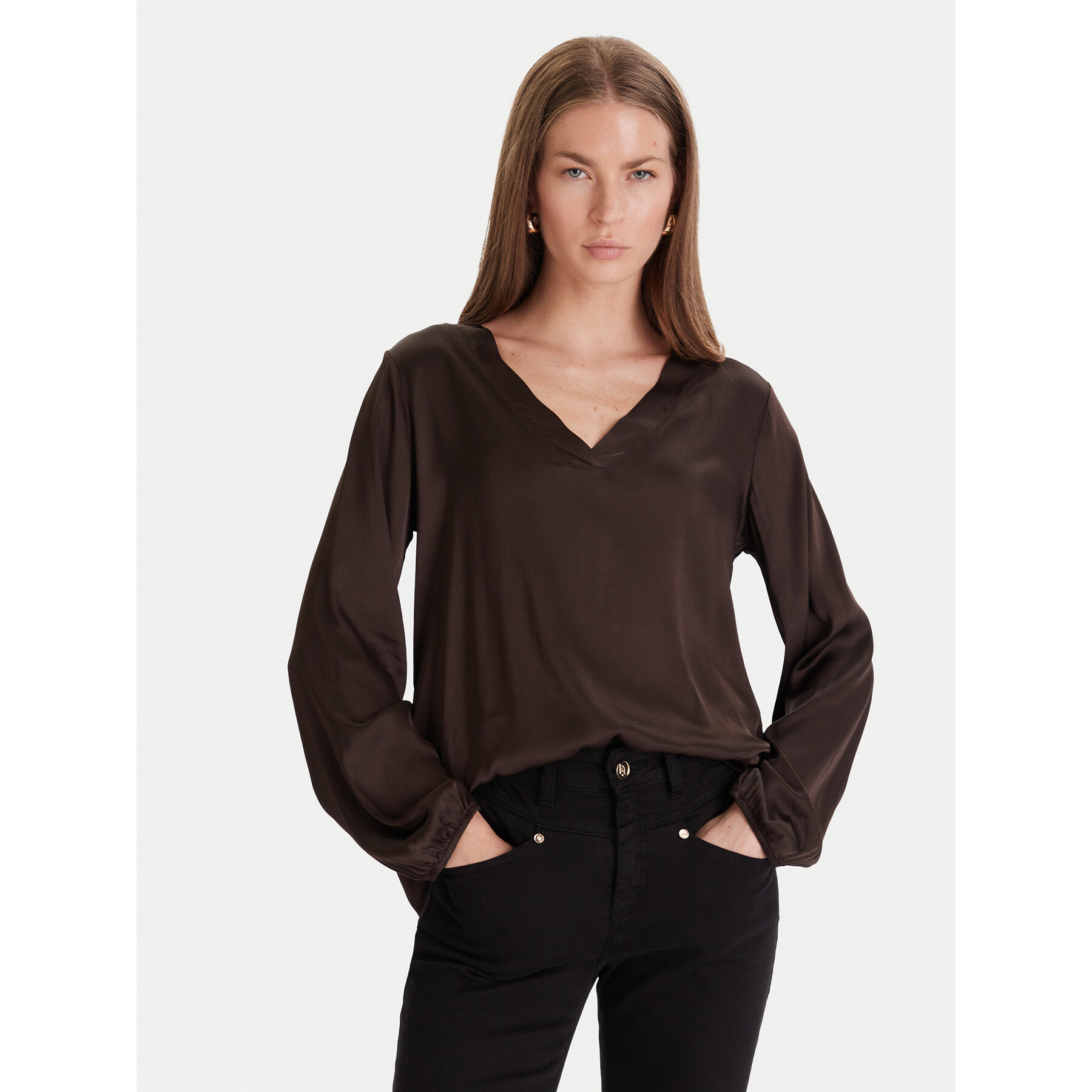 Maryley Bluse 25IB824/18CO Braun Regular Fit