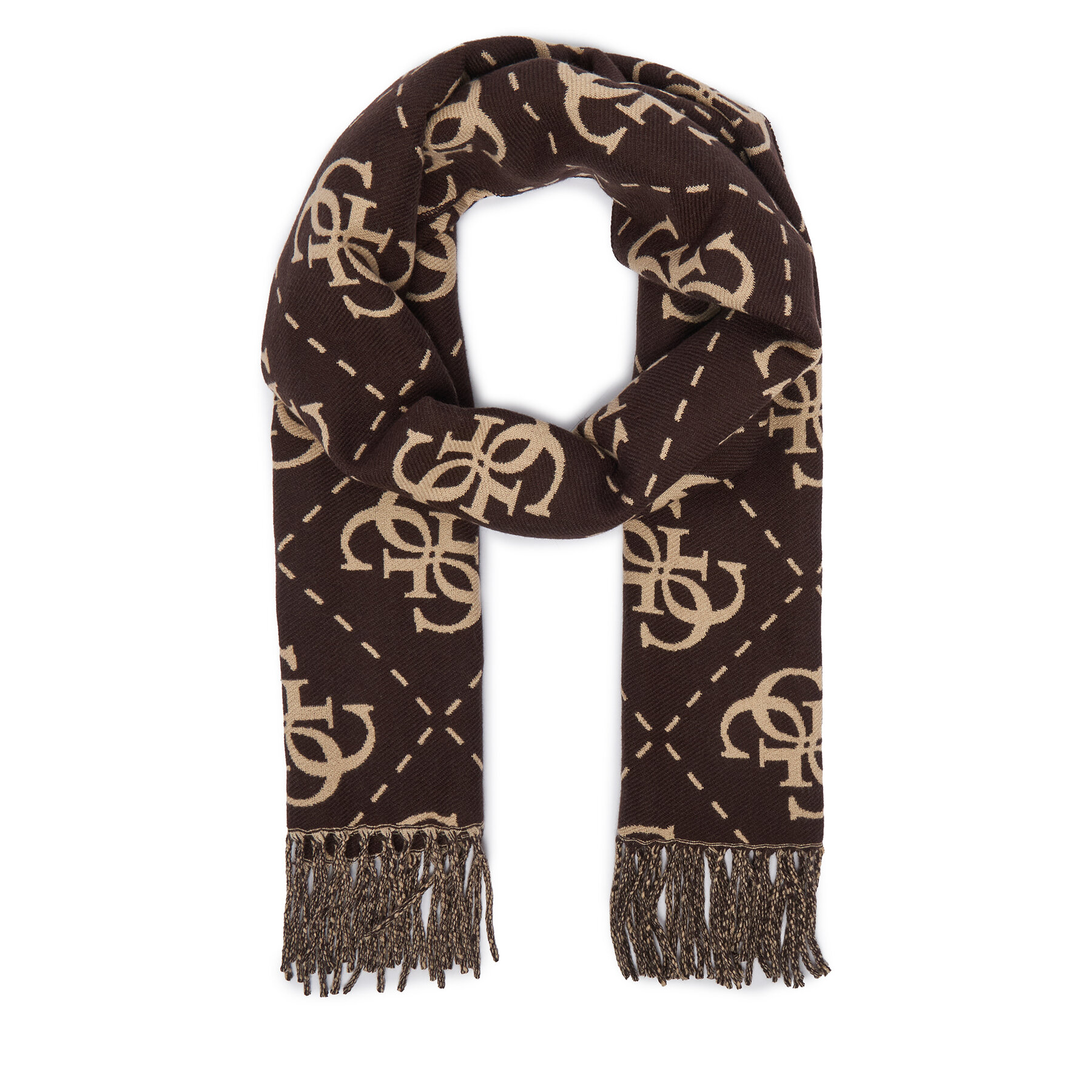 Šal Guess AM9666 POL03 Temno rjava