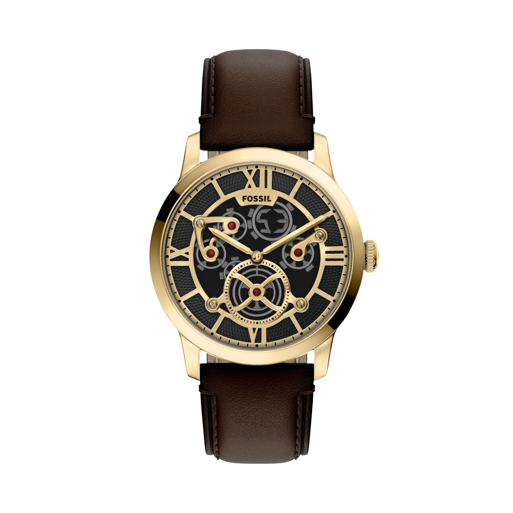 Ceas Fossil Townsman Big Tic FS6190 Maro