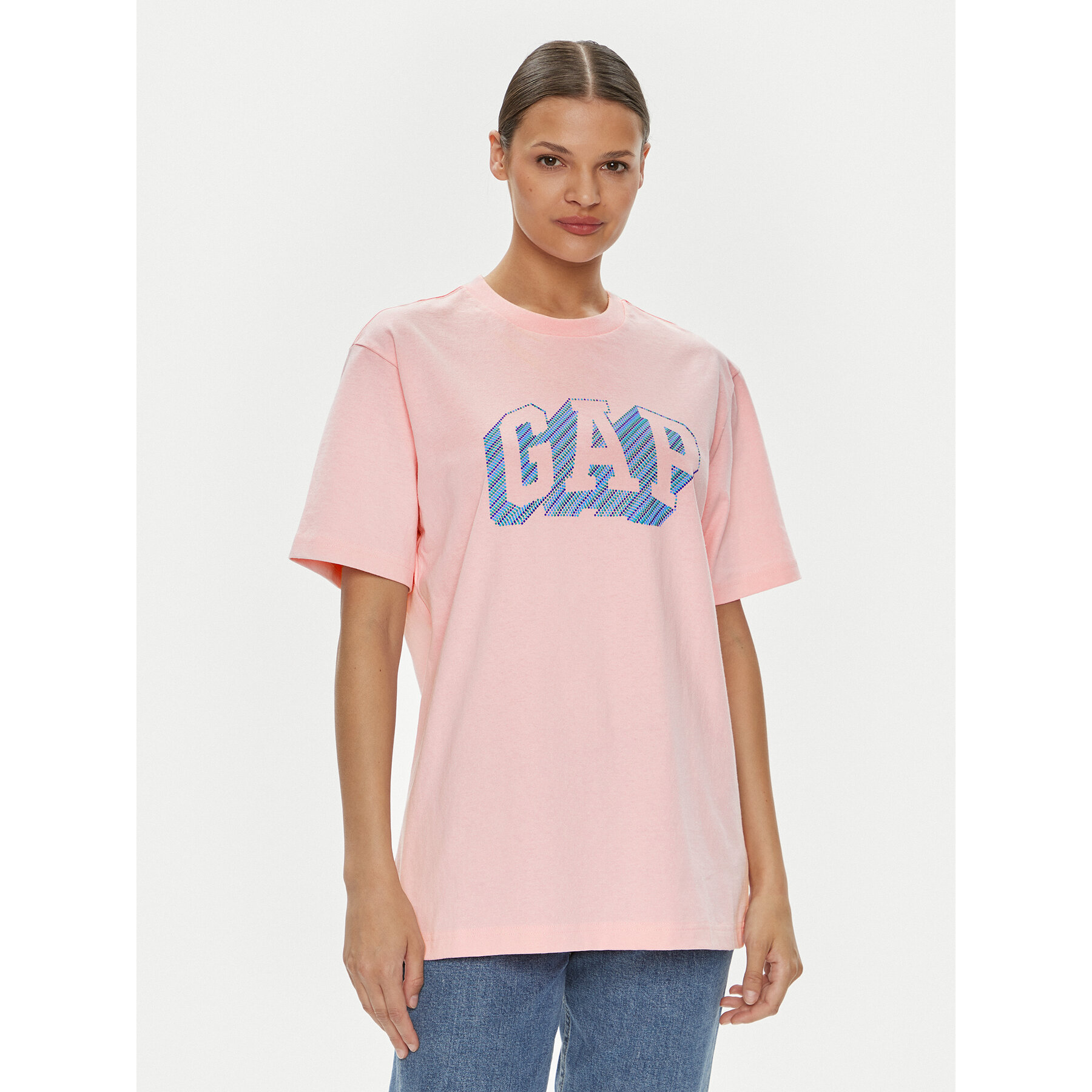 Gap T-shirt 664011-00 Rosa Regular Fit