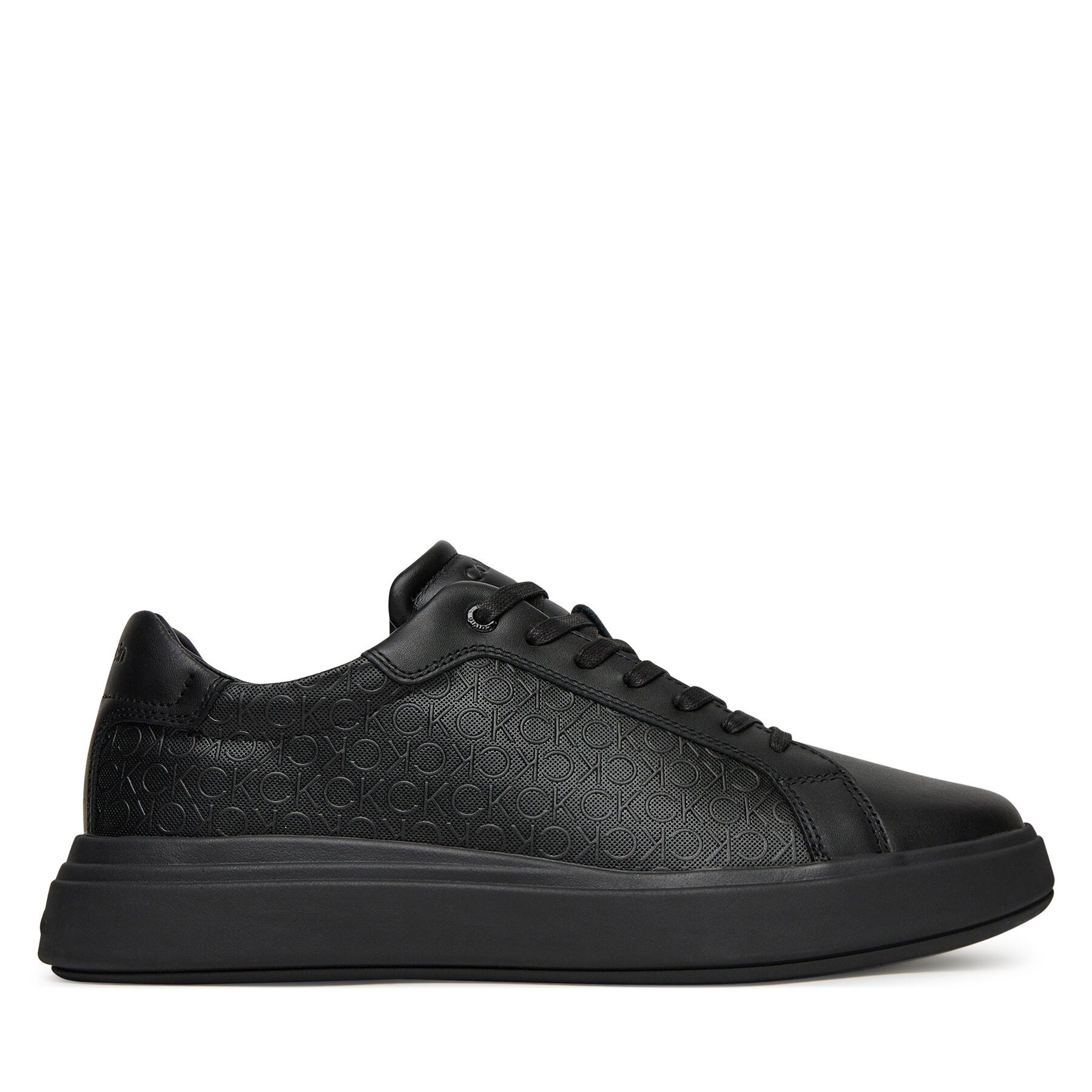 Sneakersy Calvin Klein Chunky Low Top Lace Up Mono HM0HM01970 Čierna
