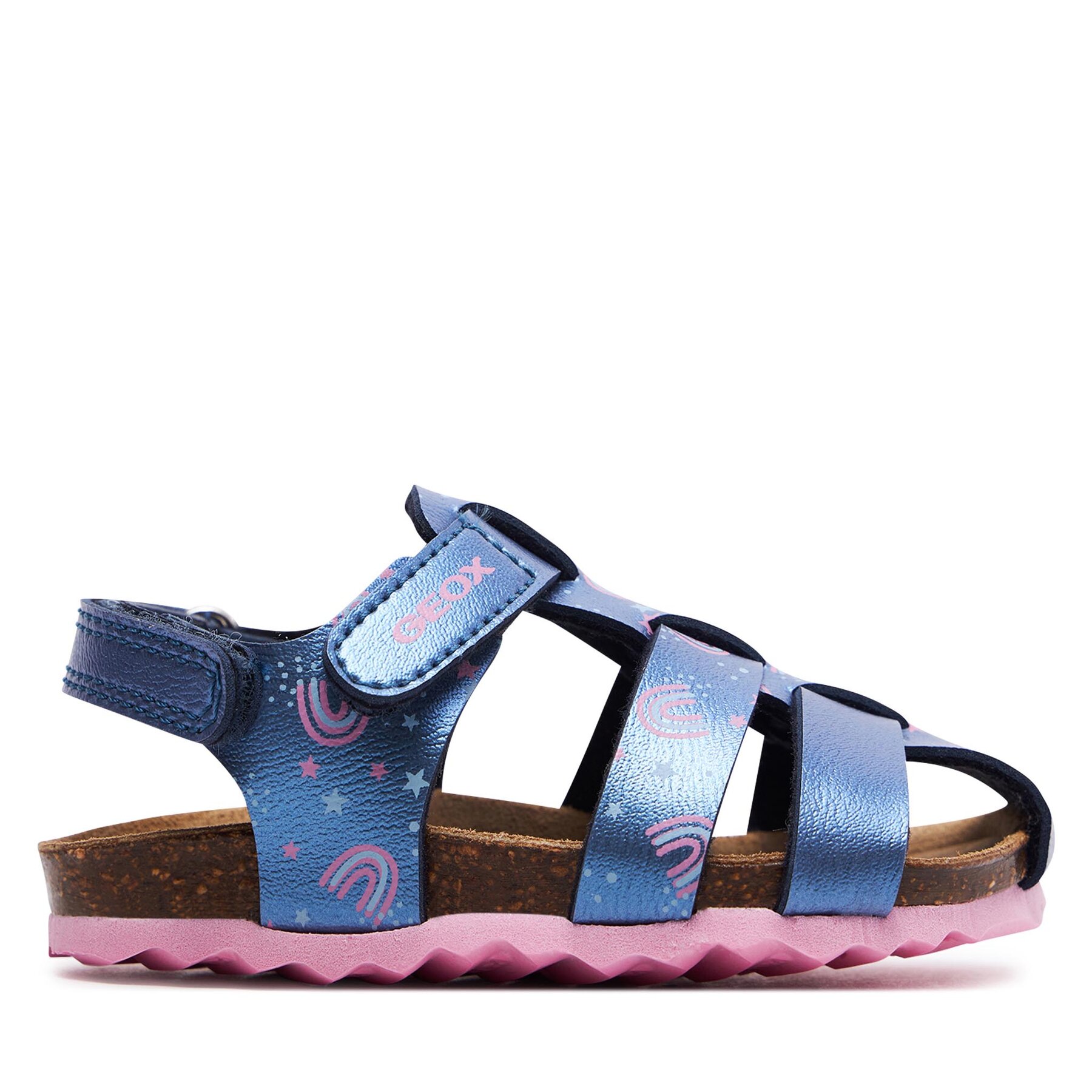 Sandály Geox B Sandal Chalki Girl B452RA 000NF CF48T M Tmavomodrá