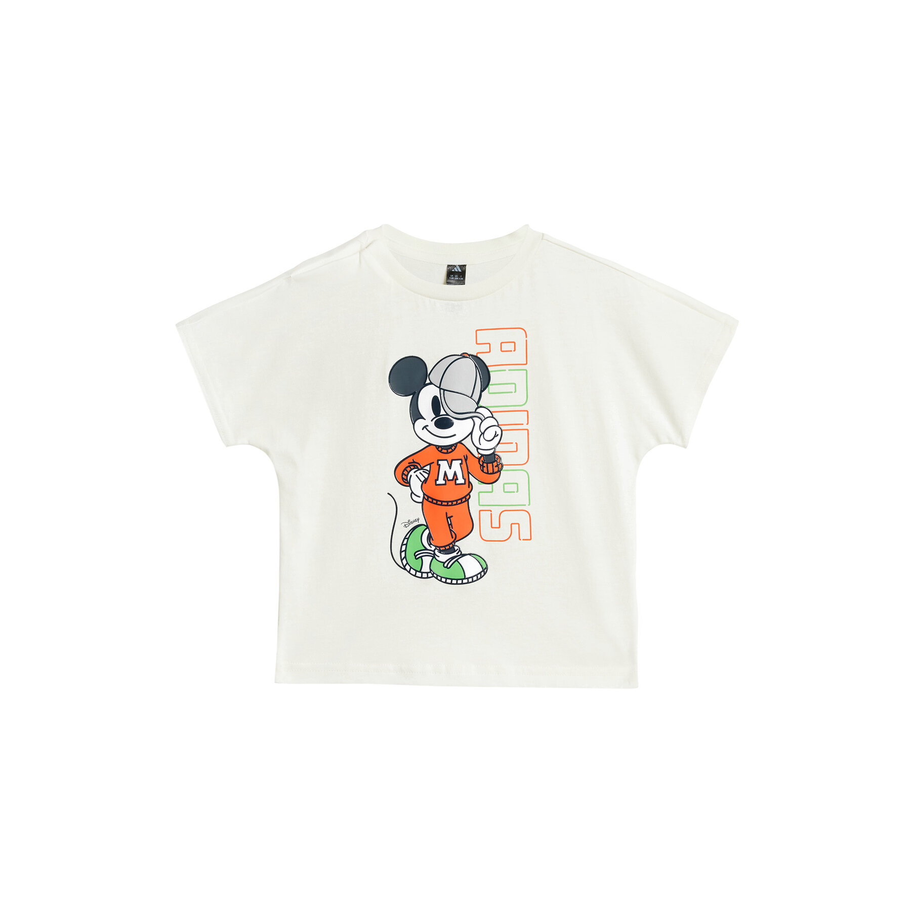 adidas T-Shirt Disney Mickey Mouse JL9169 Λευκό Loose Fit