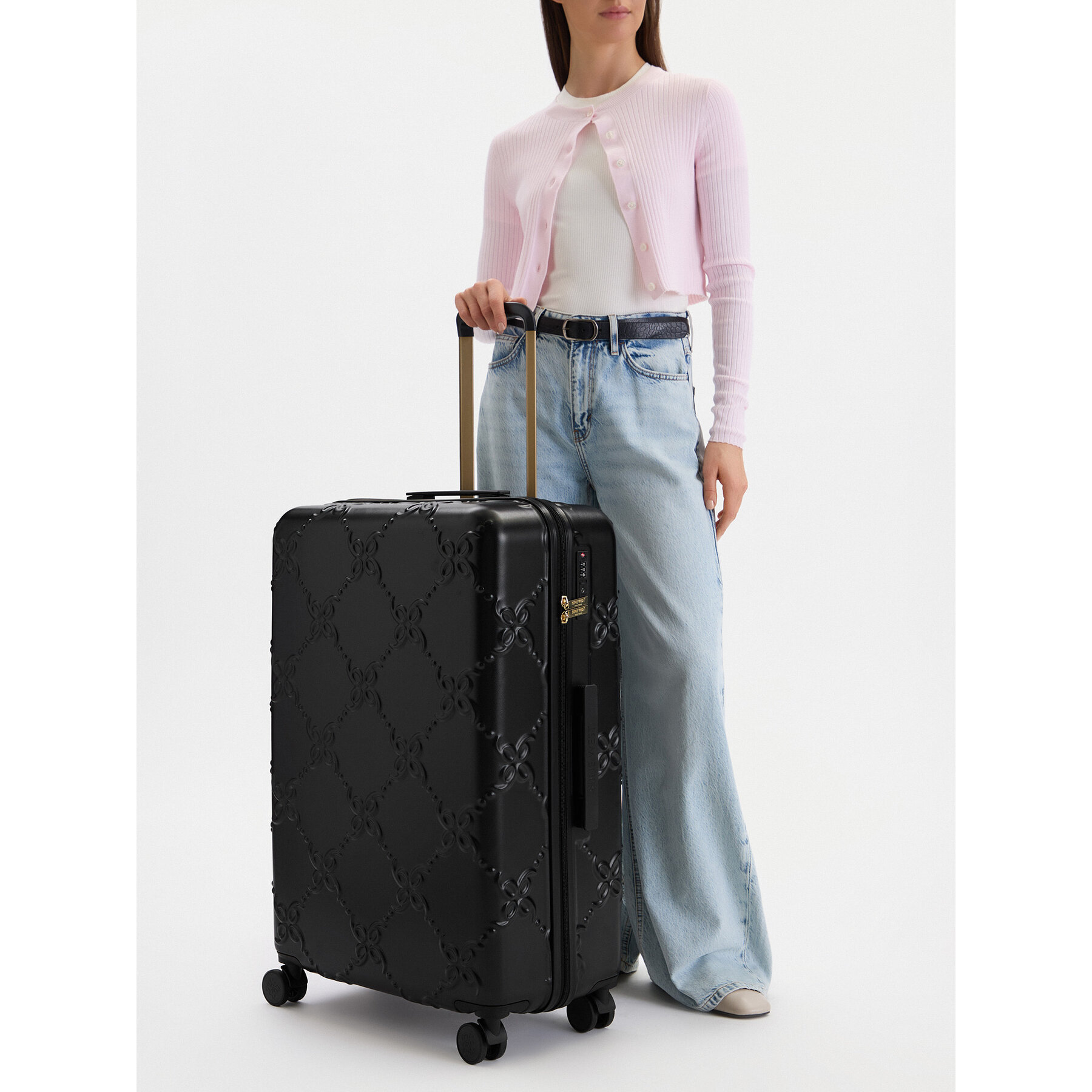 Valiză mare Nine West CEO-NW-L-005-09 BLACK Negru