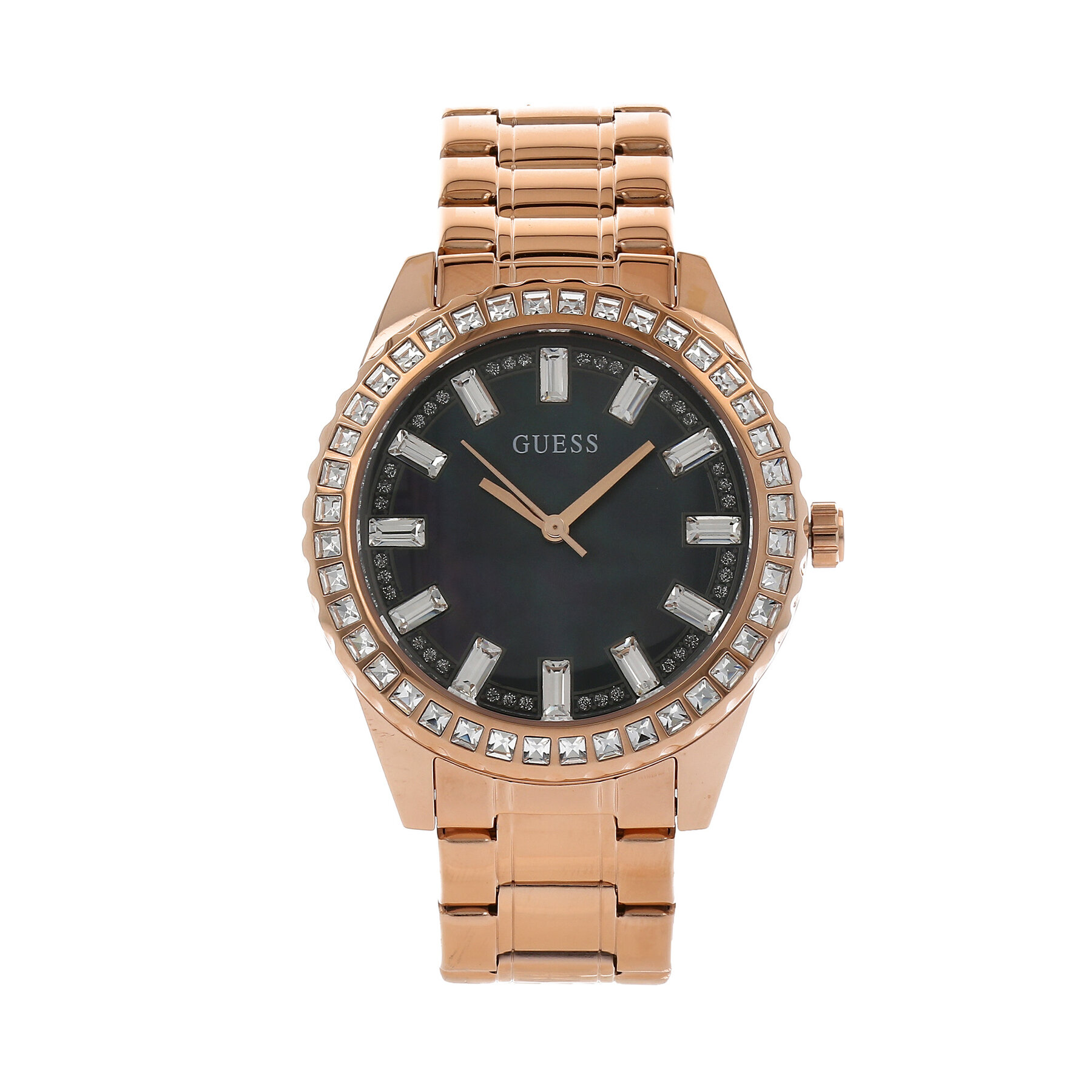 

Годинник Guess Sparkler GW0111L3 ROSE GOLD/BLACK, Золотий