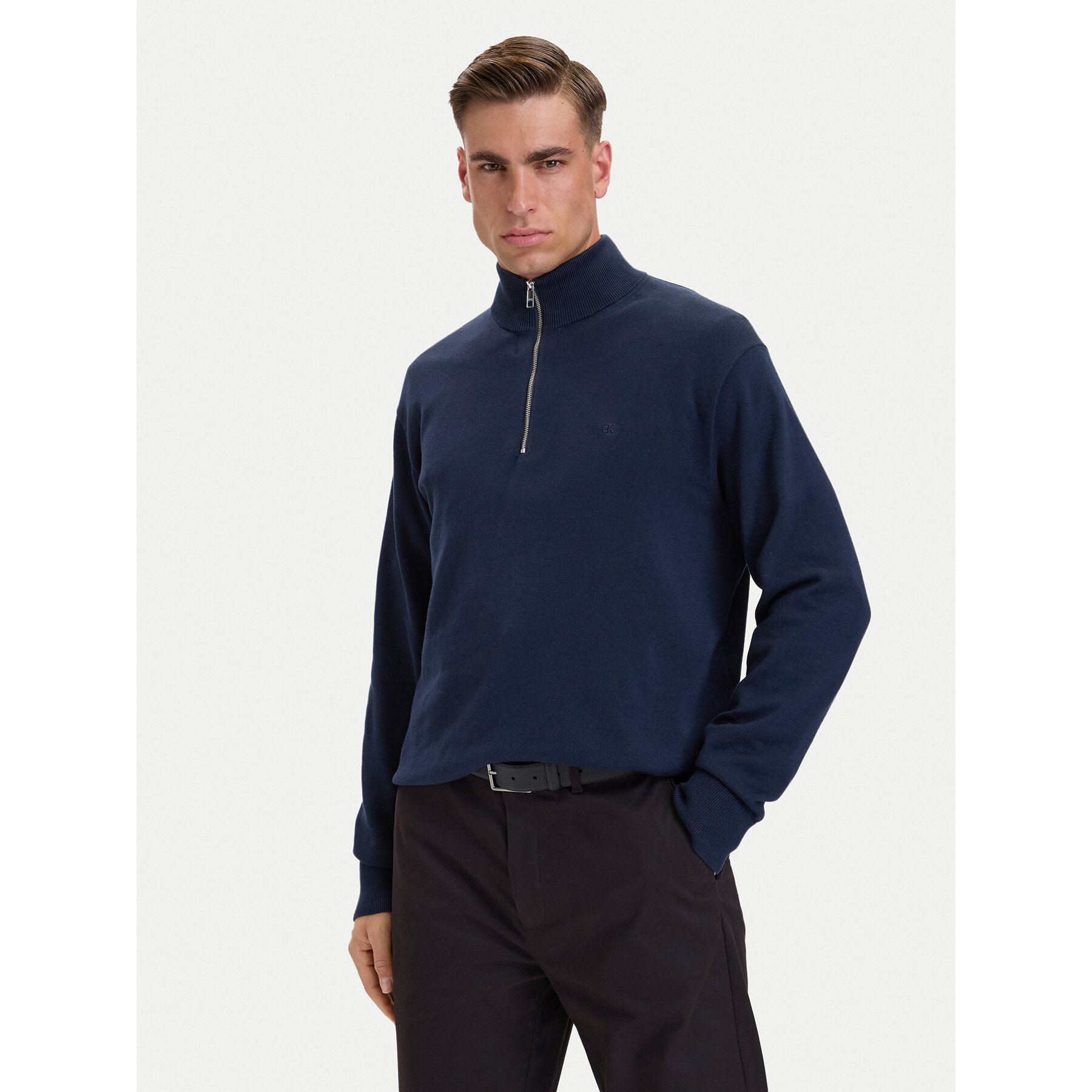 Calvin Klein Pullover LV040BM356 Dunkelblau Regular Fit